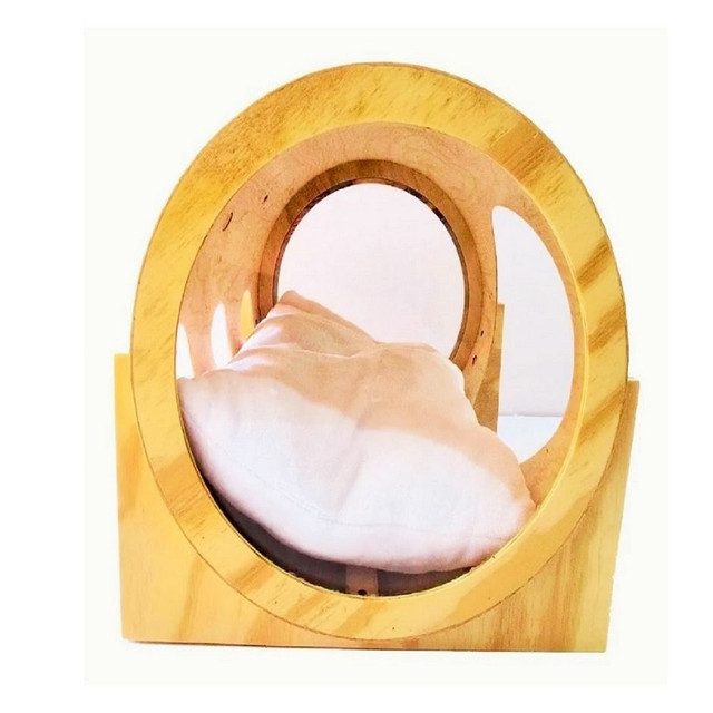 Foto 5 pulgar | Cama Cilindro Para Gato Pet Boutique Madera Natural