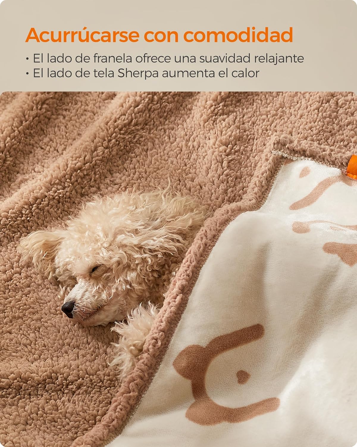 Foto 2 | Manta Impermeable Para Mascotas Feandrea 152 X 127 Cm, Color Beige