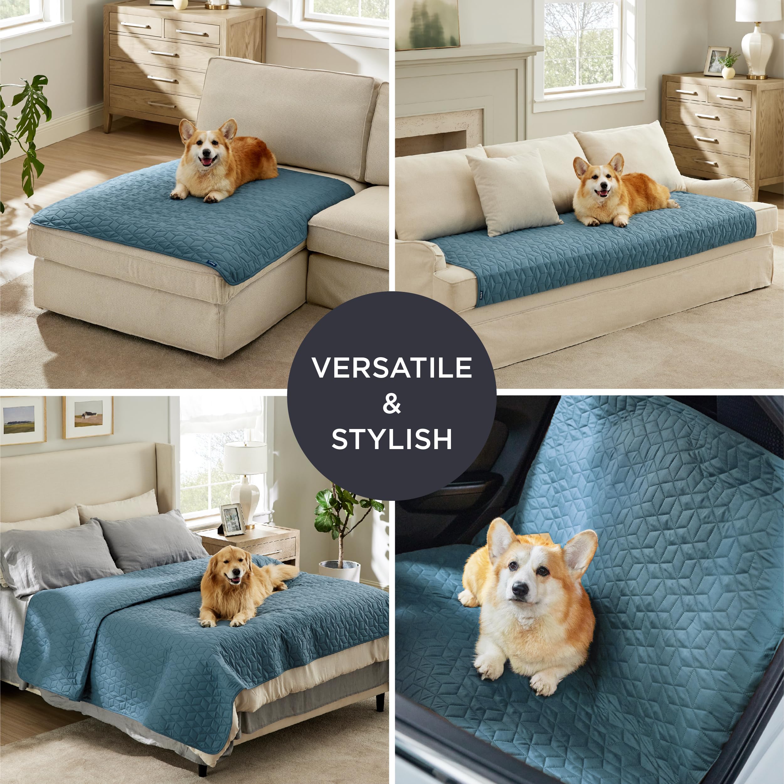 Foto 6 pulgar | Funda De Cama Impermeable Para Perros Bedsure Azul 210x260 Cm - Venta Internacional.