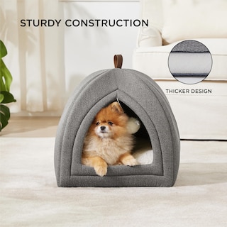Foto 3 | Cat Bed Bedsure 2 En 1 Cat Cave House, Tienda De Campaña Con Almohada, Color Gris - Venta Internacional.