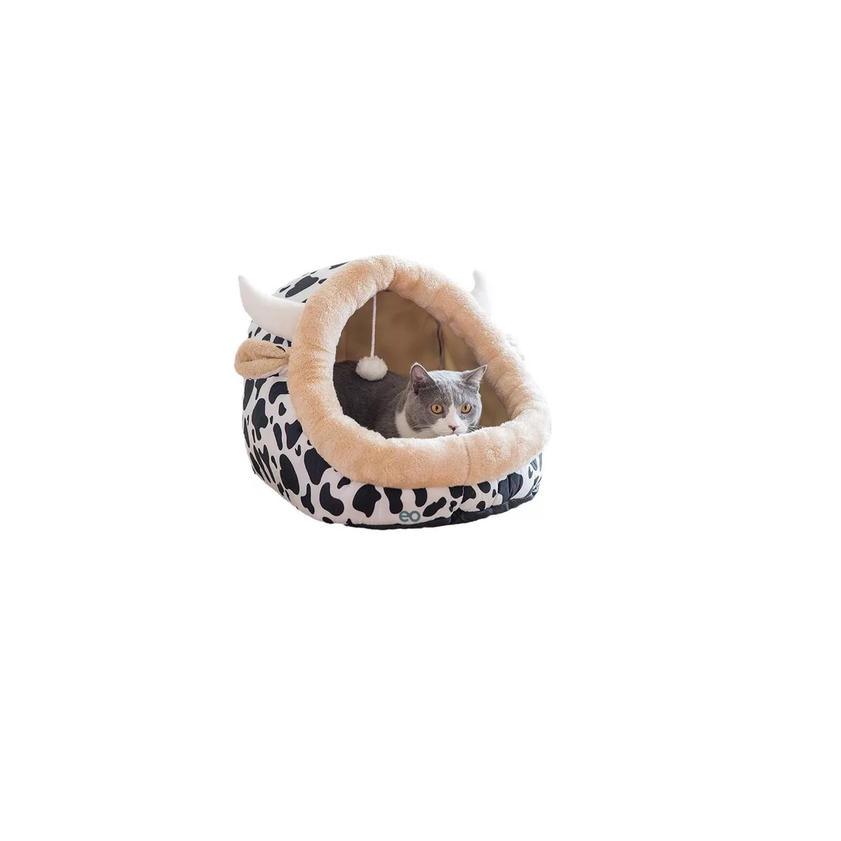 Cama Para Gatos Y Perros Tienda De Campaña Vaquita Eo Safe Imports Esi-15107-1 Multicolor