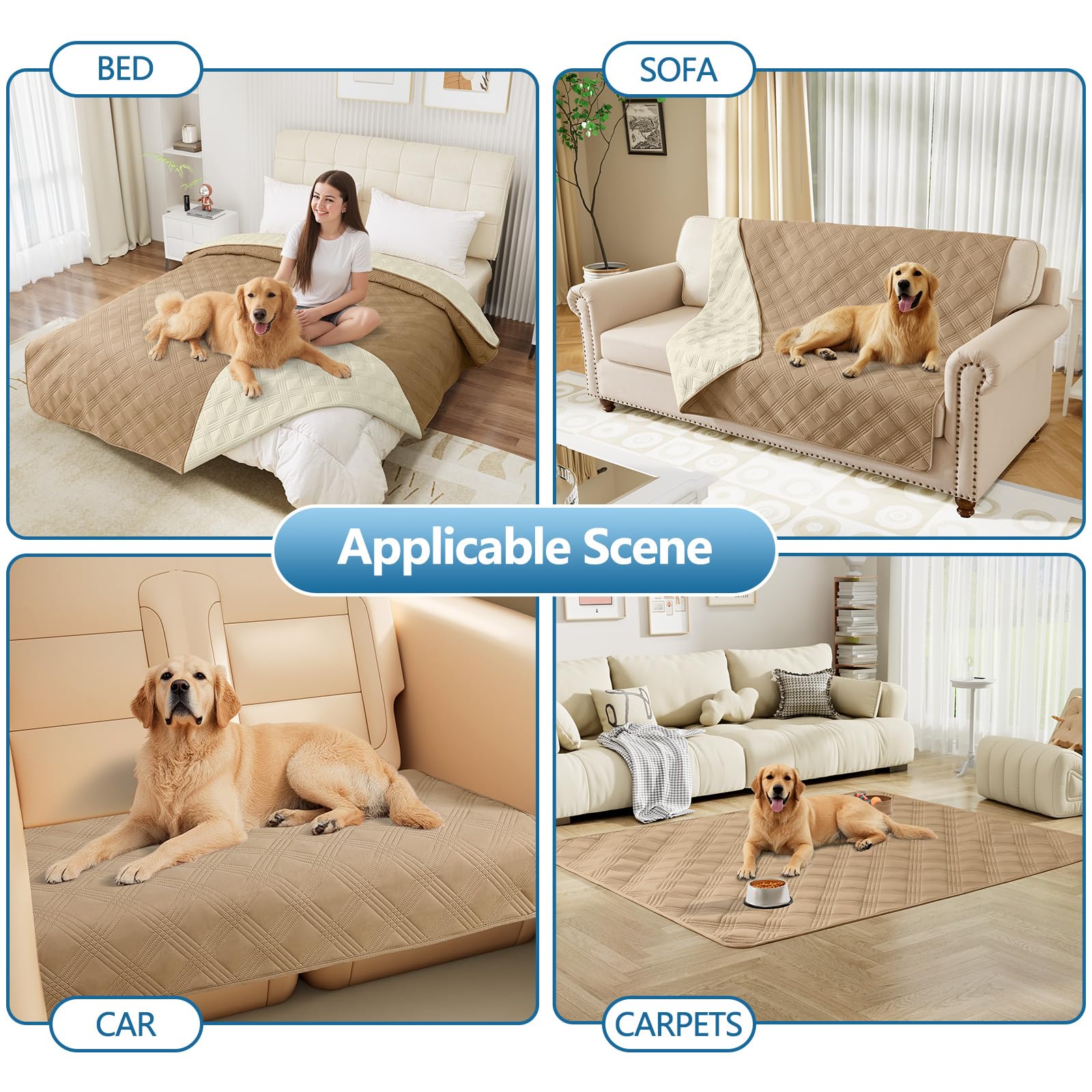 Foto 7 pulgar | Manta Impermeable Para Perros Hyha, Cama Reversible Para Mascotas, 30 X 53 Cm - Venta Internacional.