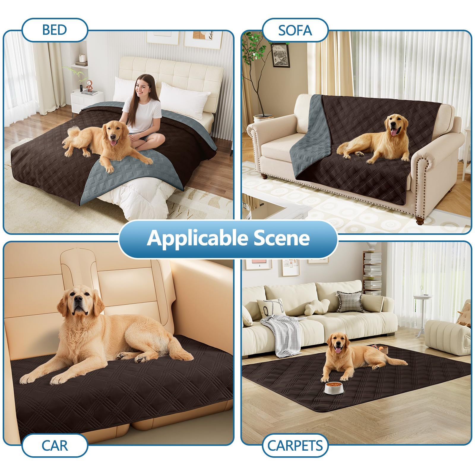 Foto 7 pulgar | Manta Impermeable Para Perros Hyha, Cama Reversible Para Mascotas, 30 X 53 Cm - Venta Internacional.