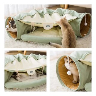 Foto 2 | Juguete Túnel De Gato Cama Para Mascotas Duradera Y Cómoda Eo Safe Imports Esi-14160-1 Multicolor
