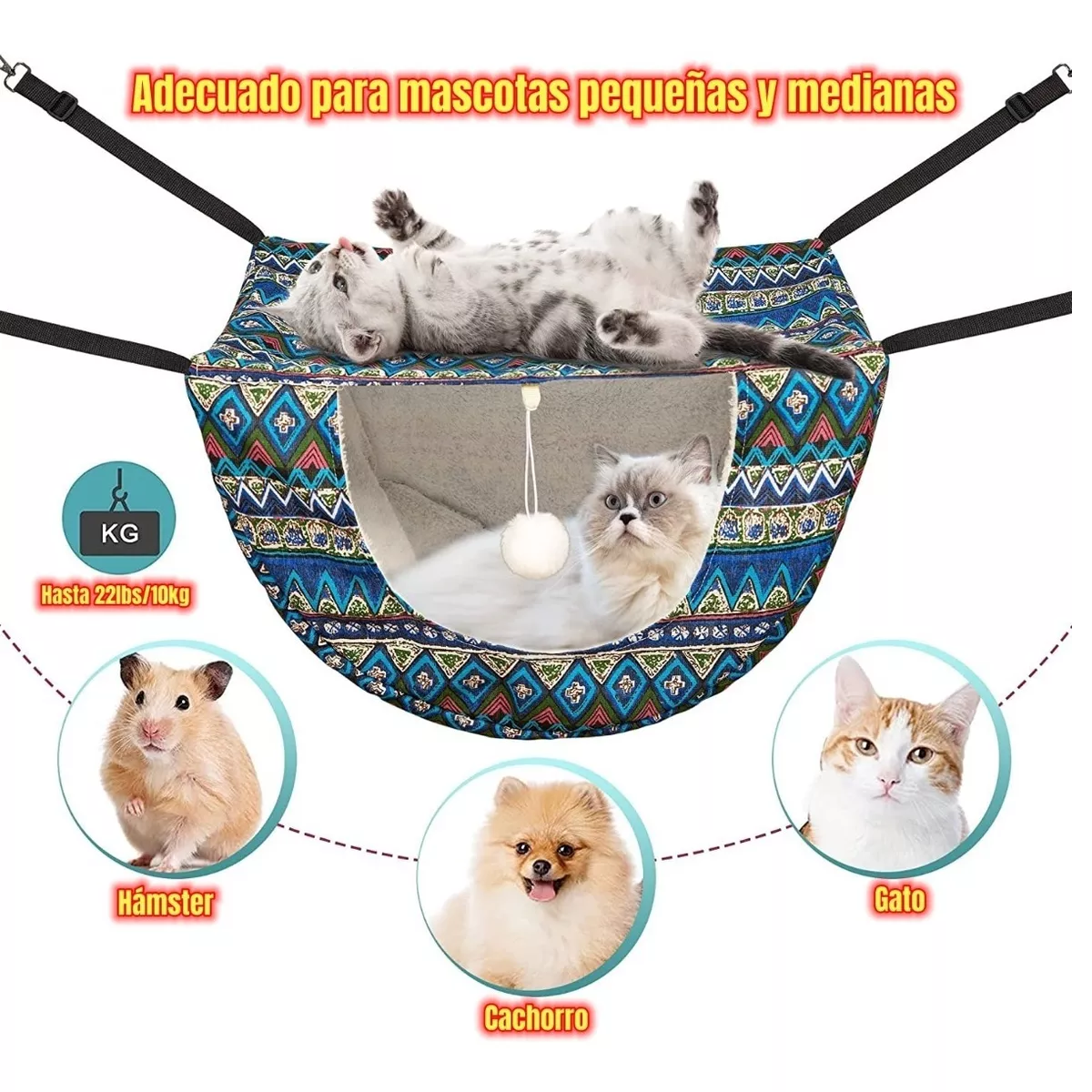 Foto 2 | Hamaca Suave Goopeet Para Gato Eo Safe Imports Esi-10850-1 Multicolor