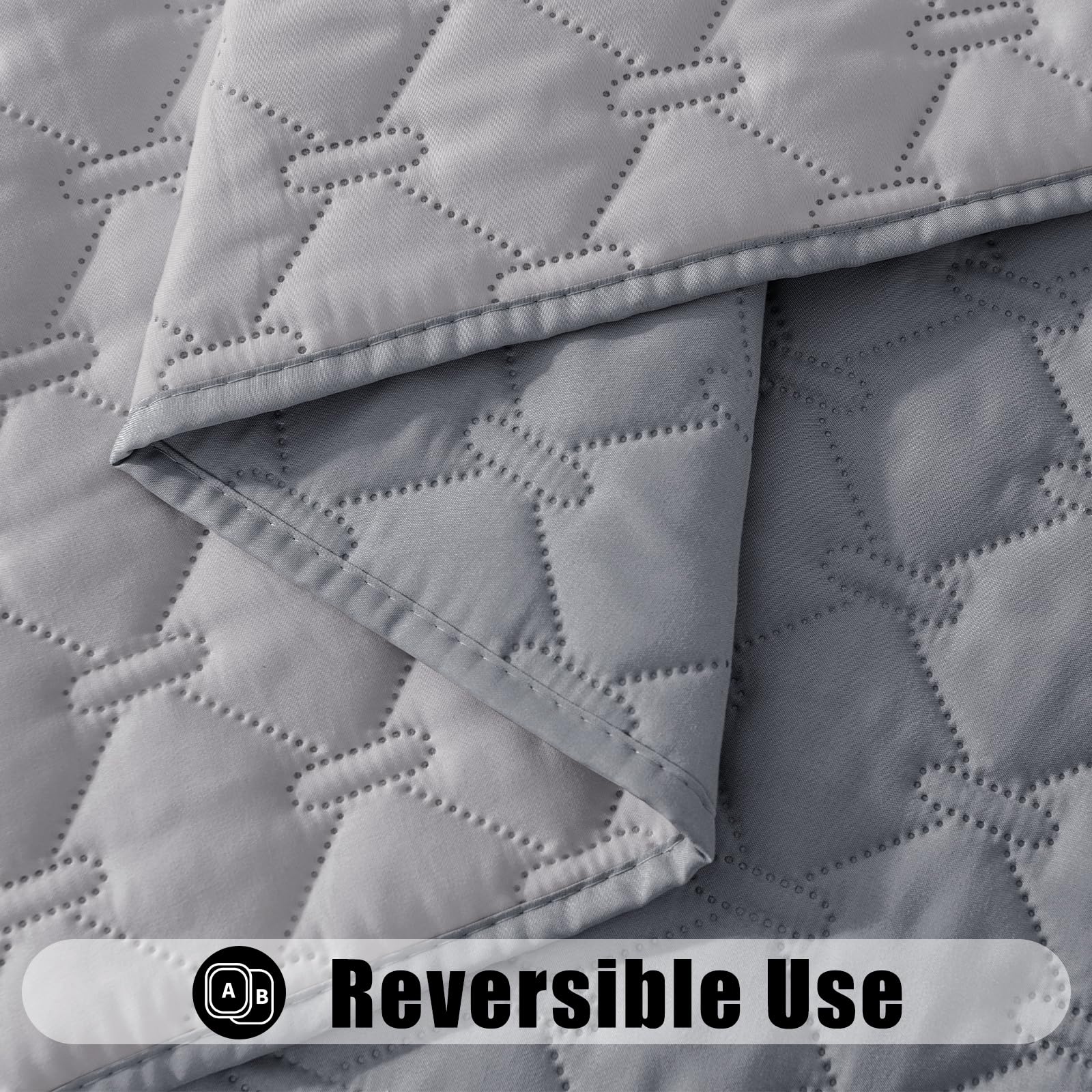 Foto 4 pulgar | Manta Impermeable Para Perros, 75 X 135 Cm, Gris Oscuro Y Gris Oscuro - Venta Internacional.