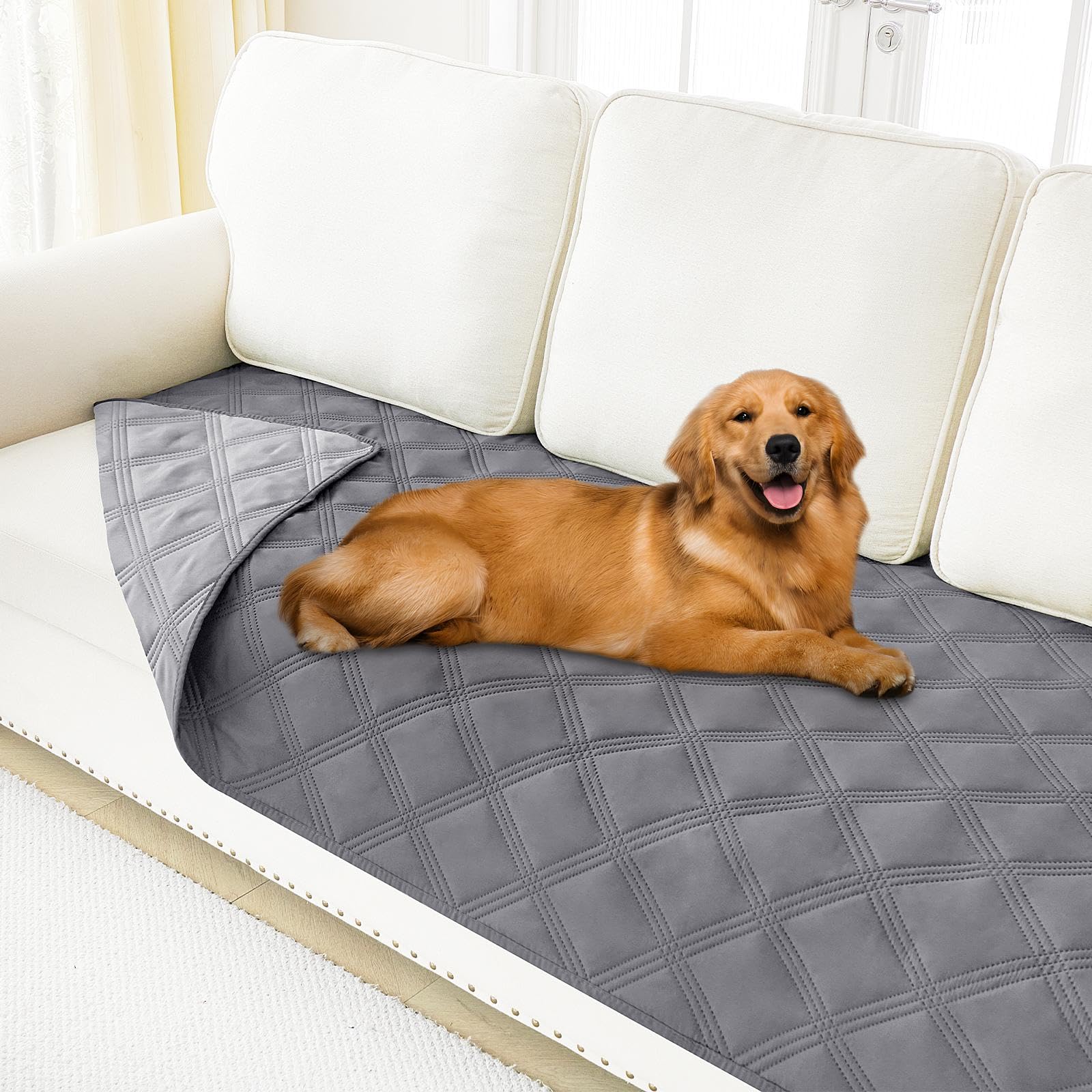 Foto 1 | Manta Impermeable Para Cama Para Perros Smiry, 30 X 70 Cm, Gris Y Gris Claro - Venta Internacional.