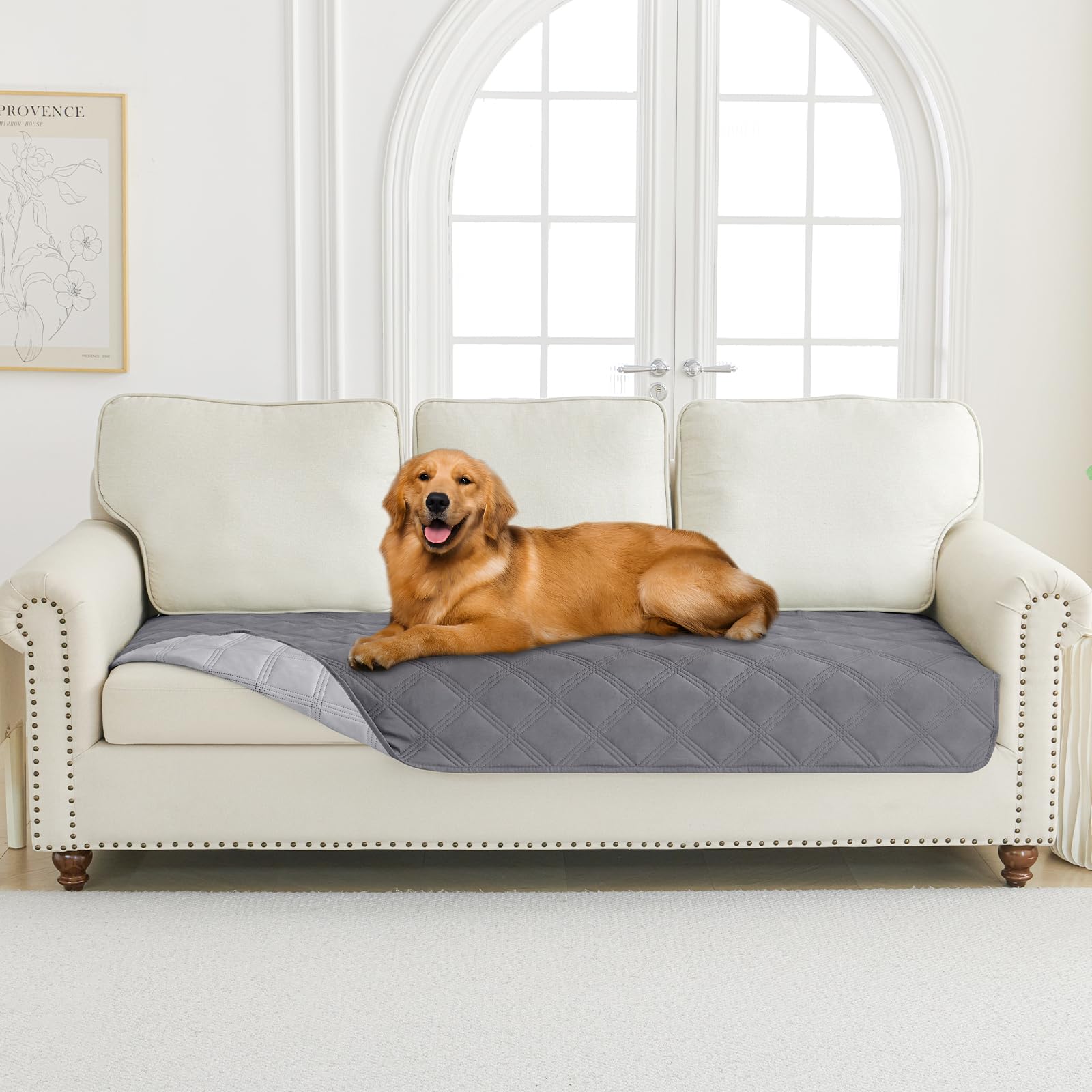 Foto 7 | Manta Impermeable Para Cama Para Perros Smiry, 30 X 70 Cm, Gris Y Gris Claro - Venta Internacional.