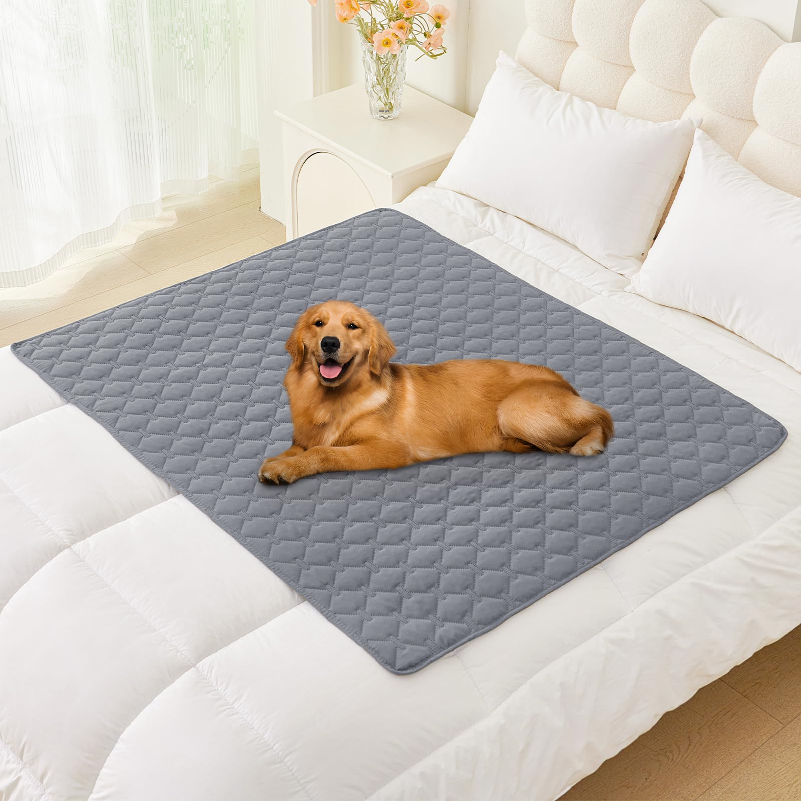 Manta Impermeable Para Cama Para Perros, Gris Oscuro Y Gris Oscuro, 40 X 50 Pulgadas - Venta Internacional.