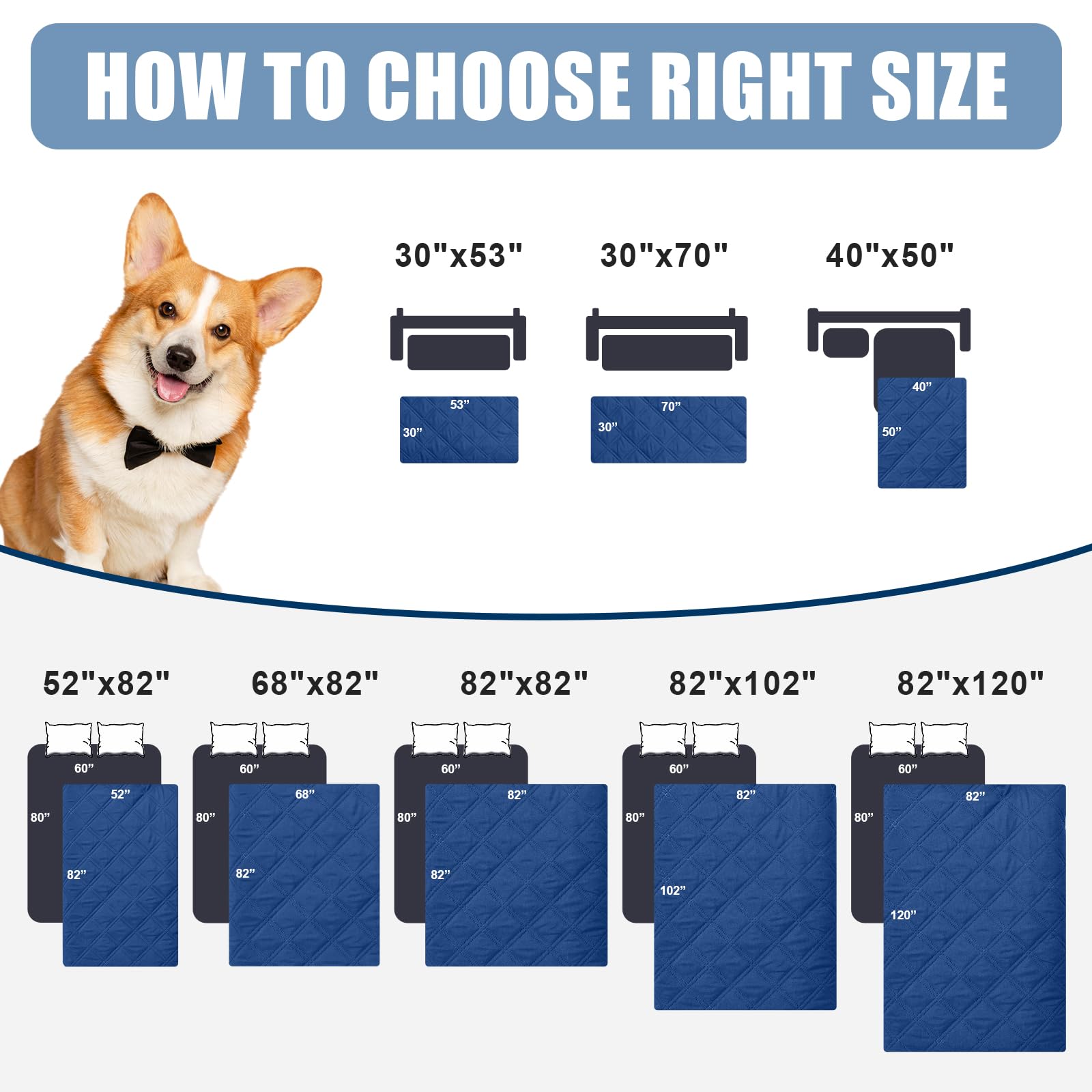 Foto 7 pulgar | Manta Impermeable Para Perros Smiry, Funda De Cama Reversible De 40 X 50 Cm - Venta Internacional.
