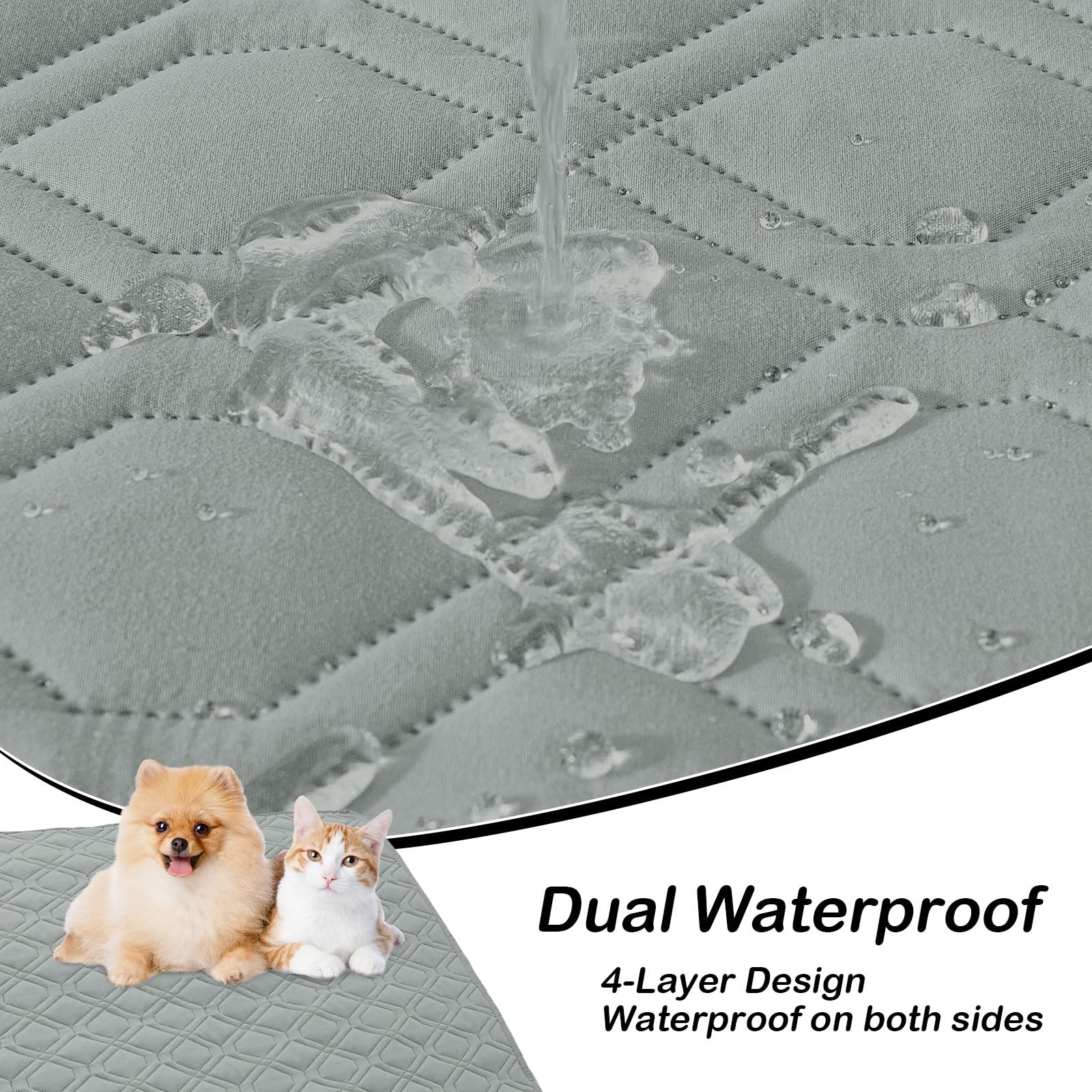 Foto 2 | Manta Impermeable Para Cama De Perro Hyha, Funda De Sofá Reversible, Gris - Venta Internacional.