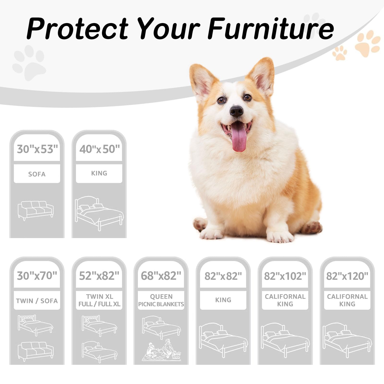 Foto 7 | Manta Impermeable Para Cama De Perro Hyha, Funda De Sofá Reversible De 30 X 53 Cm - Venta Internacional.