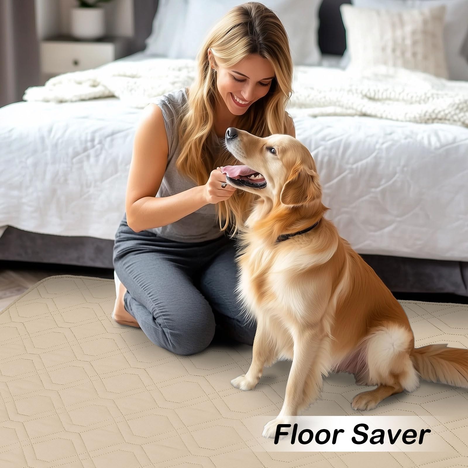 Foto 4 pulgar | Manta Impermeable Para Cama Para Perros Hyha, Funda De Sofá Reversible, Color Topo - Venta Internacional.
