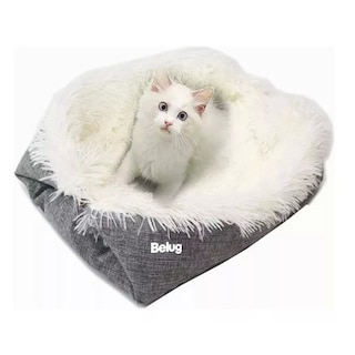 Foto 3 | Cama Para Gatos Mascotas Perros Suave Manta Lavable Plegable Gris Belug
