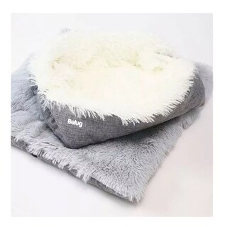 Foto 4 | Cama Para Gatos Mascotas Perros Suave Manta Lavable Plegable Gris Belug