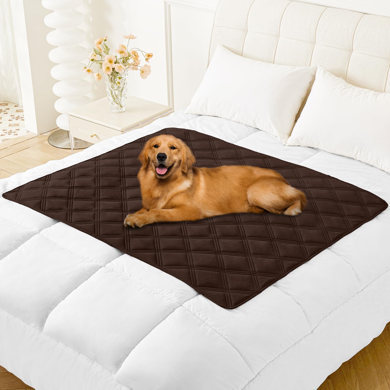 Foto 1 | Manta Impermeable Para Perros Smiry, 40 X 50 Cm, Color Chocolate Y Gris - Venta Internacional.