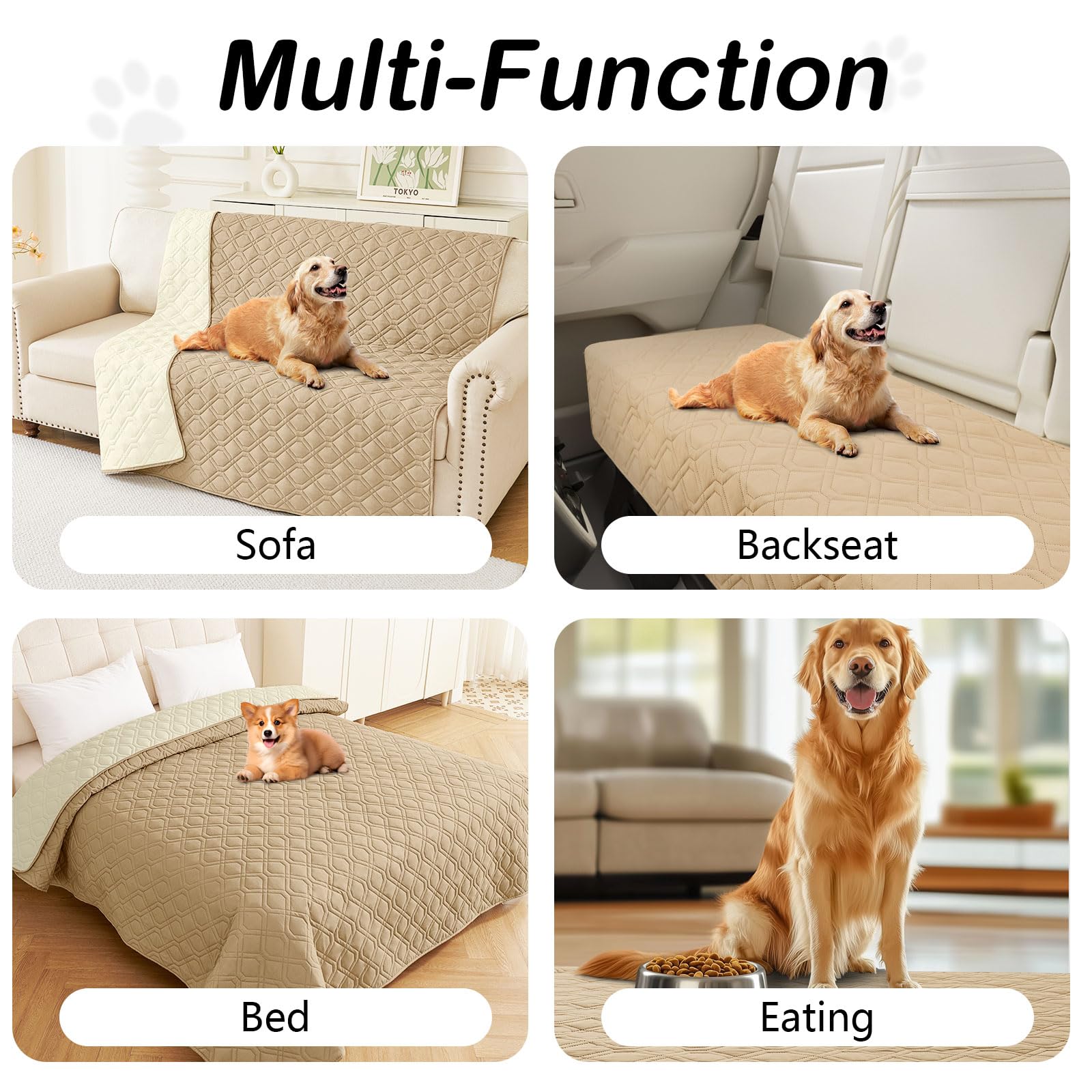 Foto 6 pulgar | Manta Impermeable Para Cama De Perro Hyha, Funda De Sofá Reversible De 40 X 50 Cm - Venta Internacional.