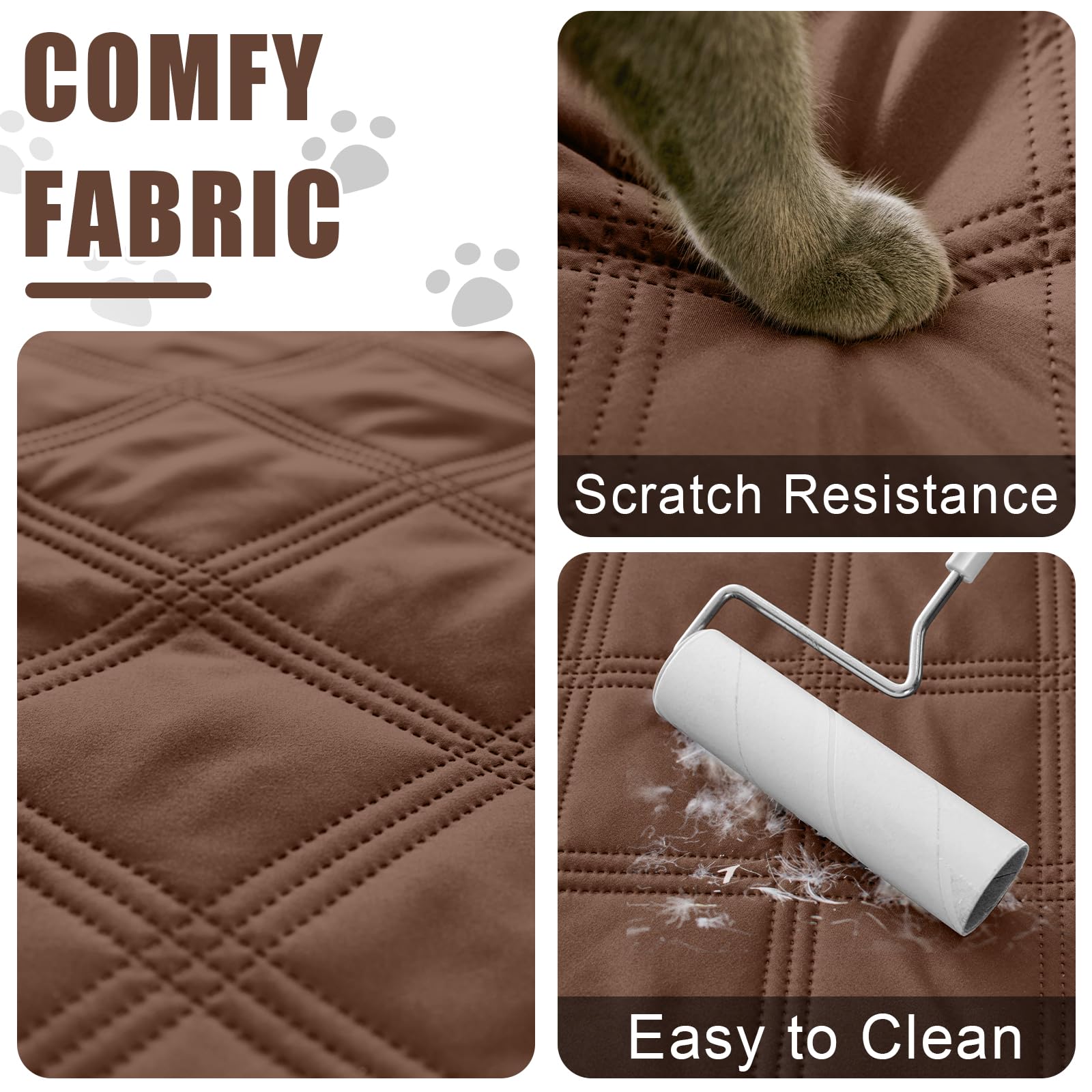 Foto 4 | Manta Impermeable Para Perros Smiry, 30 X 70 Cm, Color Marrón Y Chocolate - Venta Internacional.