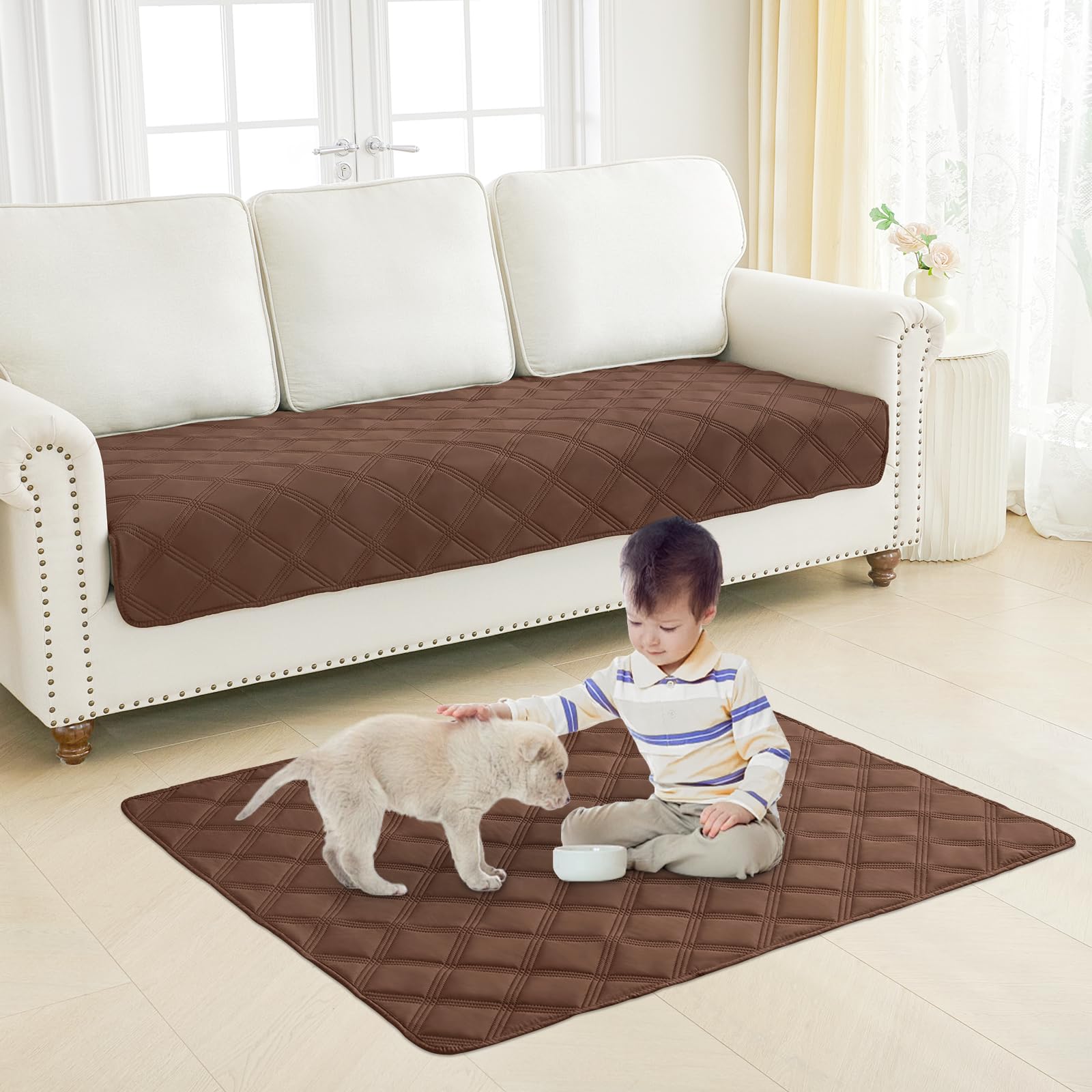 Foto 8 pulgar | Manta Impermeable Para Perros Smiry, 30 X 70 Cm, Color Marrón Y Chocolate - Venta Internacional.