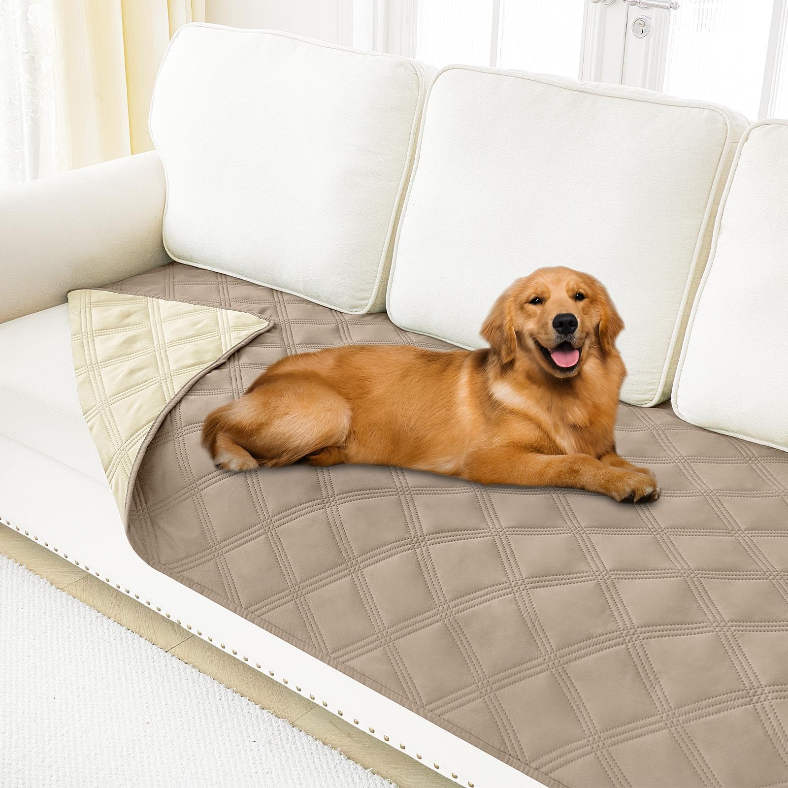 Foto 1 | Manta Impermeable Para Perros Smiry, 70 X 180 Cm, Color Topo Y Beige - Venta Internacional.