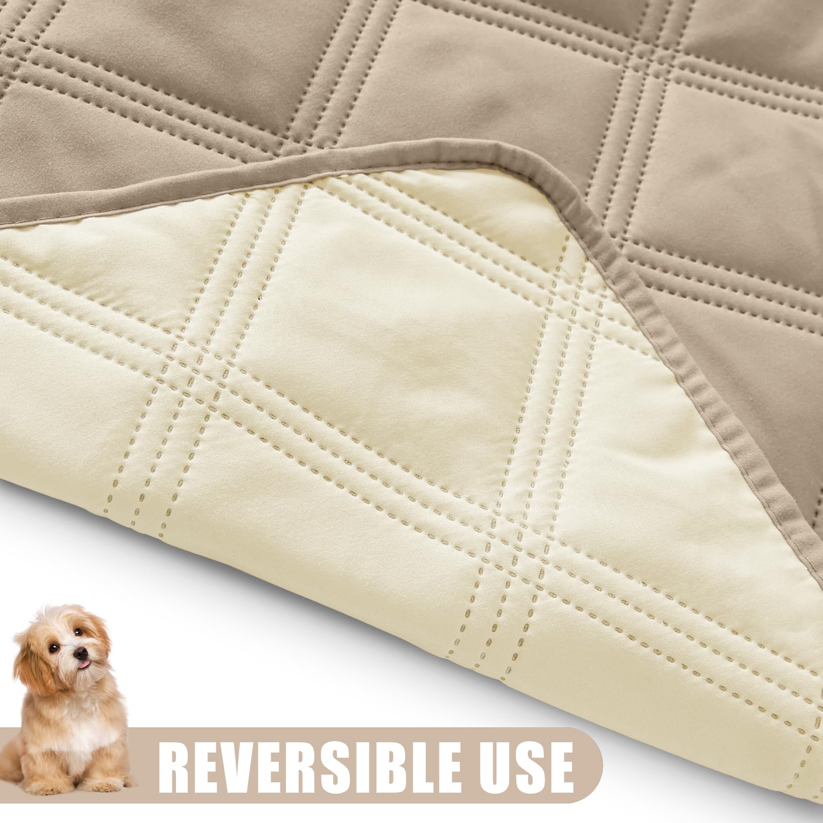 Foto 3 | Manta Impermeable Para Perros Smiry, 70 X 180 Cm, Color Topo Y Beige - Venta Internacional.