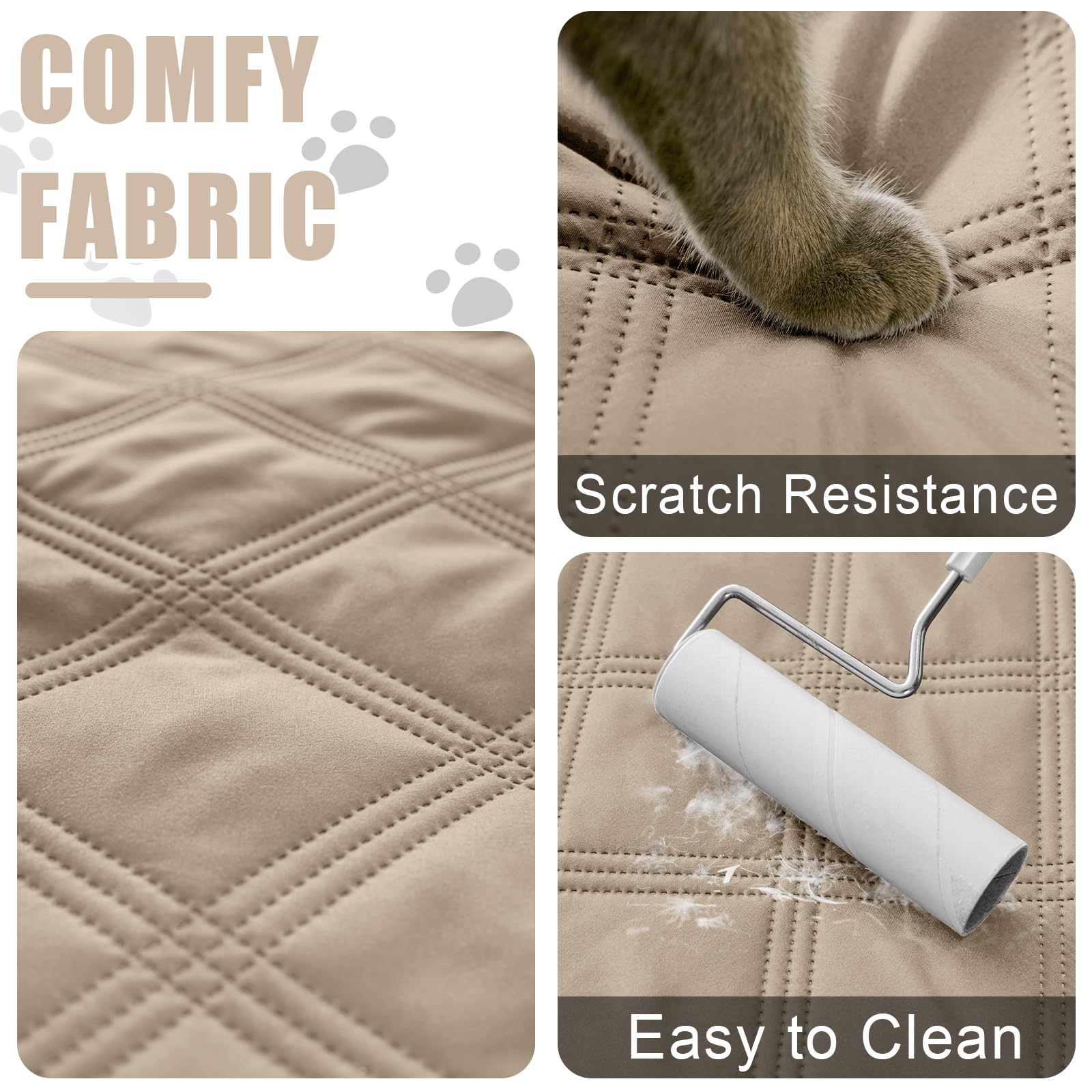 Foto 5 pulgar | Manta Impermeable Para Perros Smiry, 70 X 180 Cm, Color Topo Y Beige - Venta Internacional.