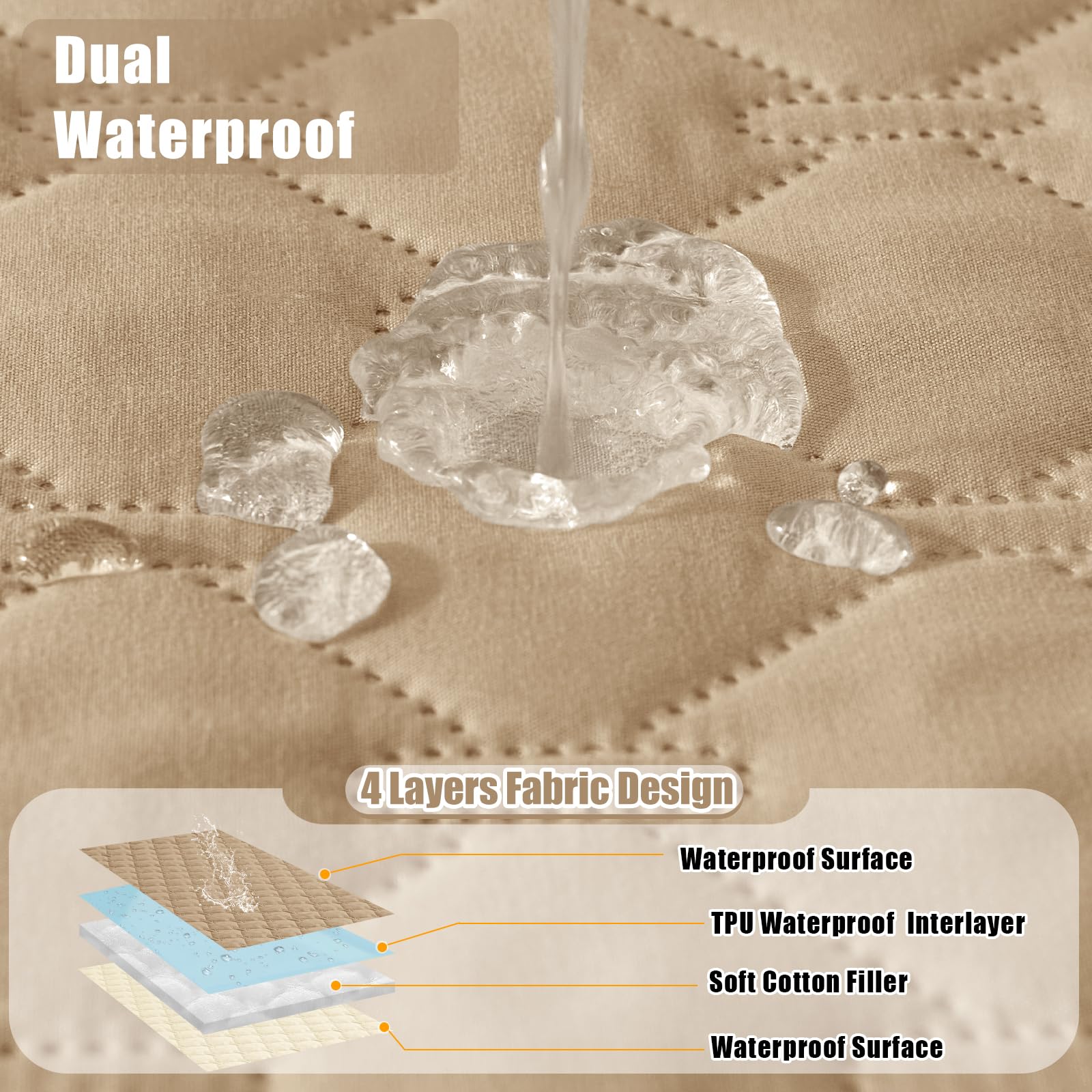 Foto 3 pulgar | Manta Impermeable Para Perros Smiry Camel/beige, 70 X 180 Cm - Venta Internacional.