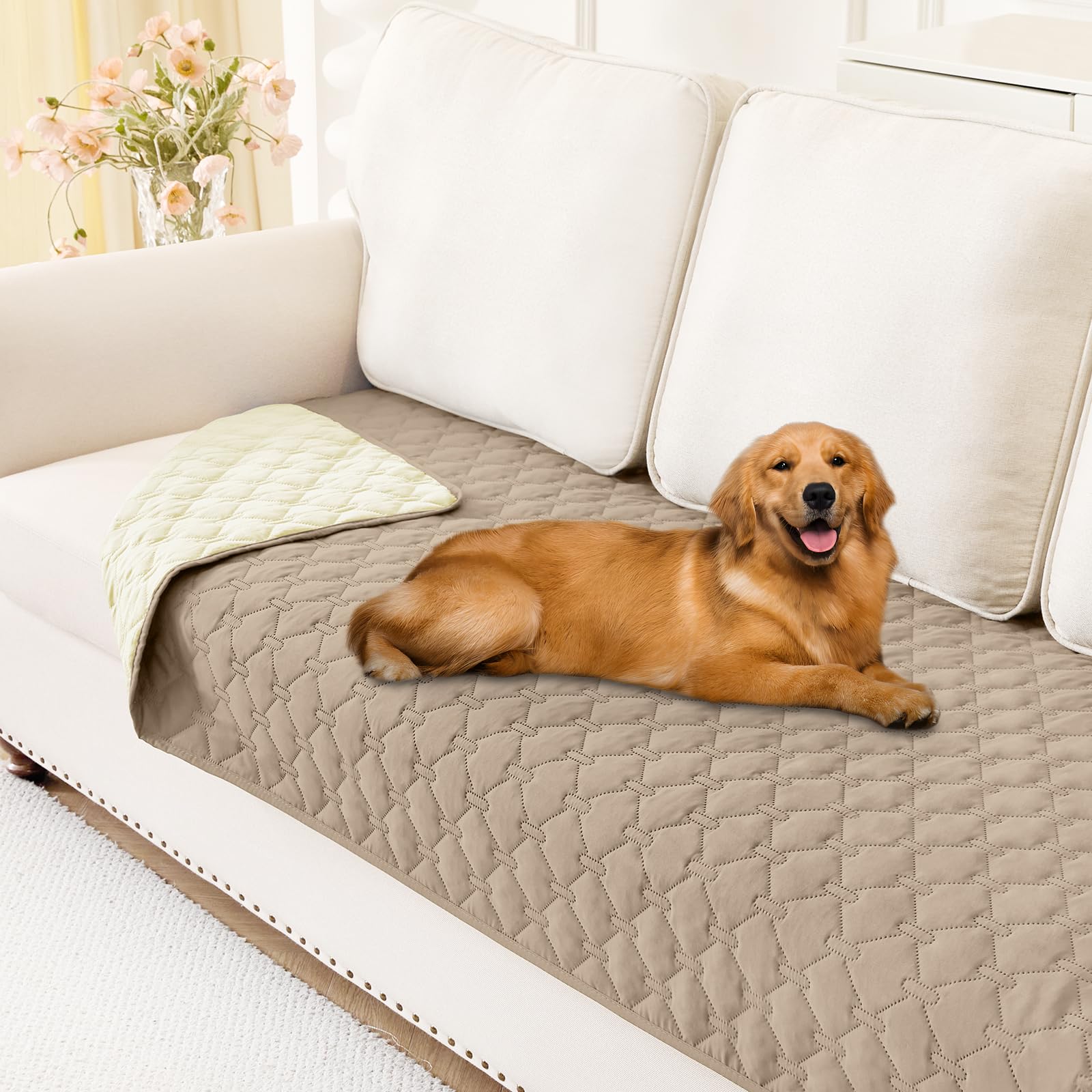Foto 2 pulgar | Manta Impermeable Para Perros Smiry, Color Topo Y Beige, 70 X 180 Cm - Venta Internacional.