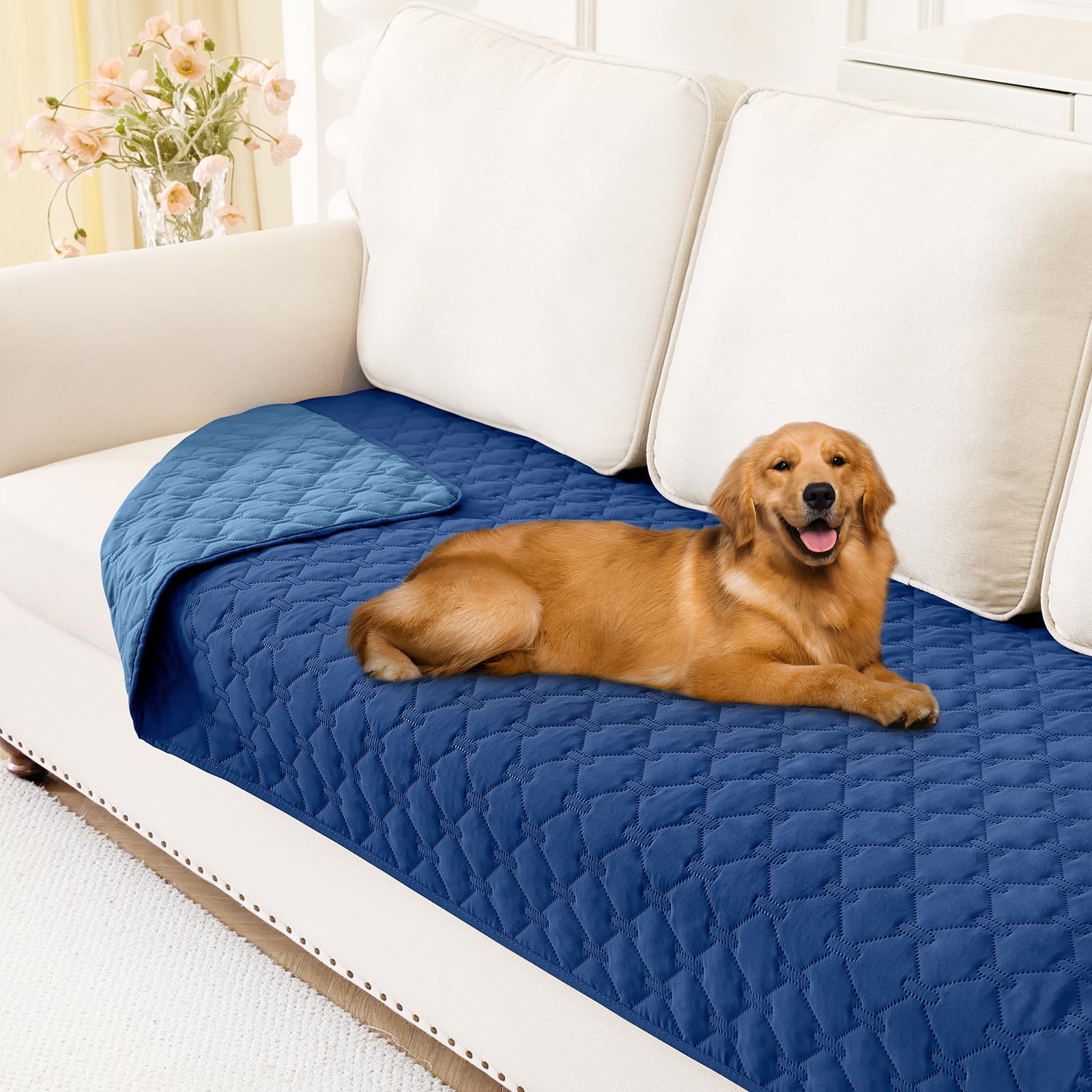 Manta Impermeable Para Cama Para Perros Smiry, Azul Y Azul, 70 X 180 Cm - Venta Internacional.