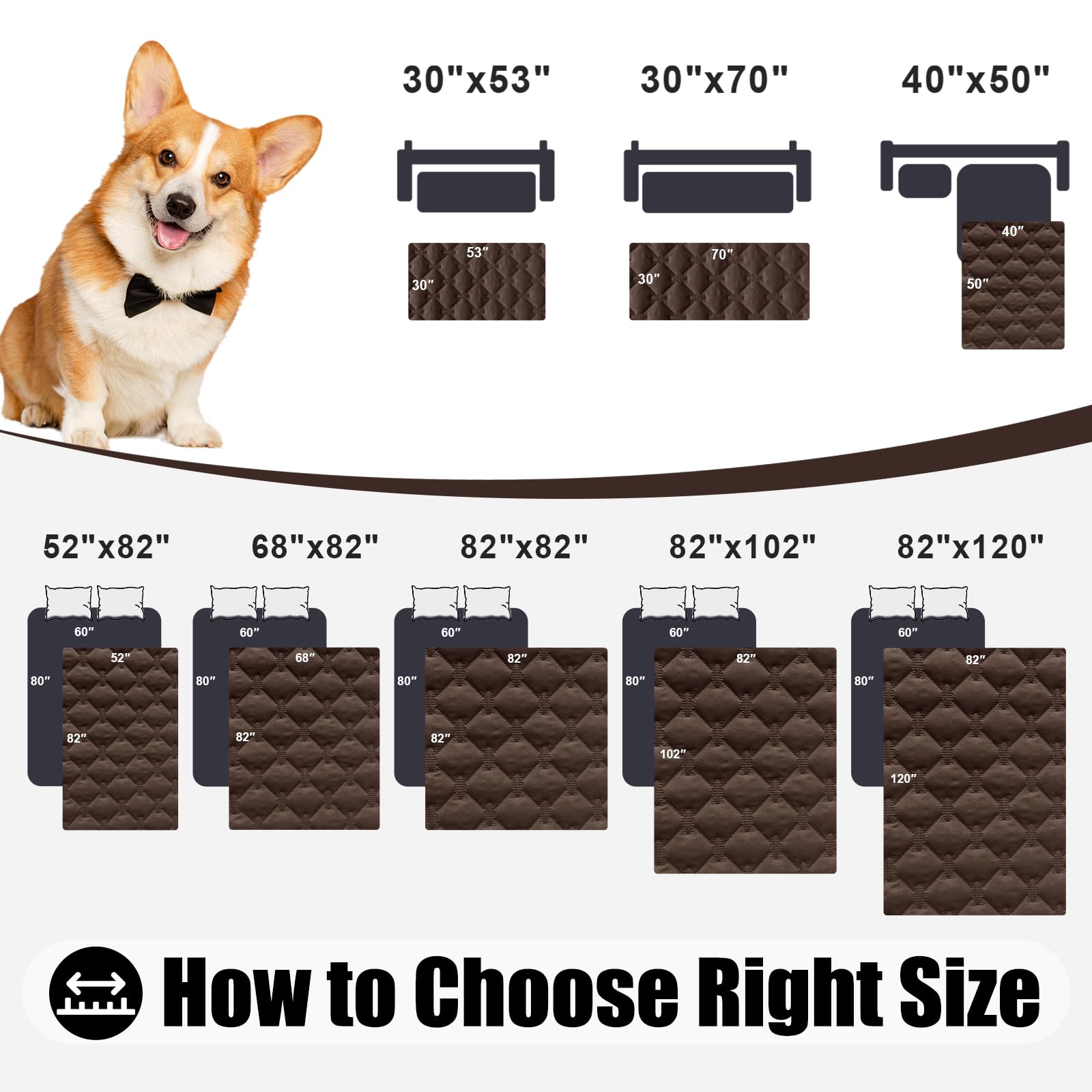 Foto 6 pulgar | Manta Impermeable Para Cama De Perro Smiry Para Sofá De 30 X 70 Cm - Venta Internacional.