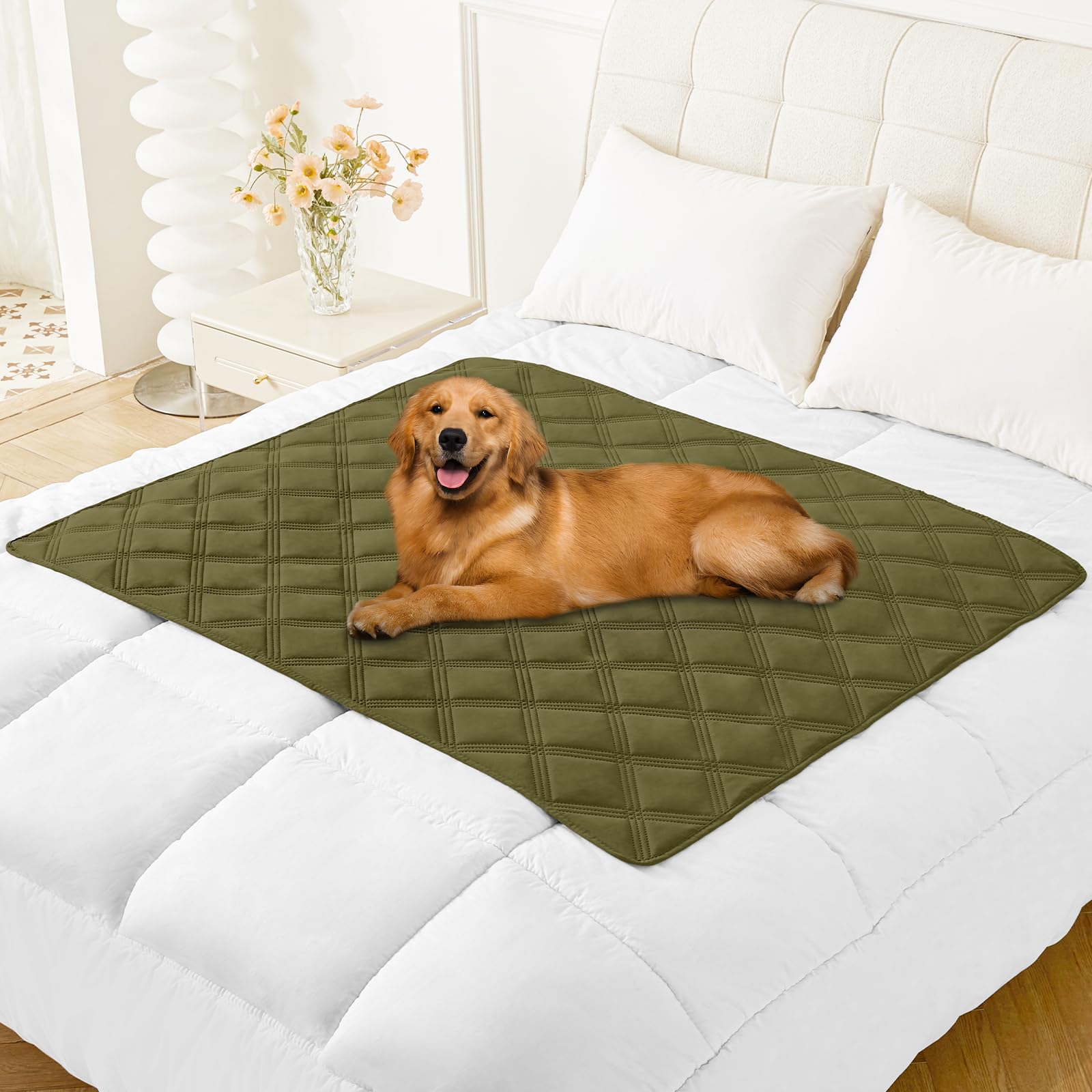 Foto 2 pulgar | Manta Impermeable Para Perros Smiry, 40 X 50 Cm, Color Verde Y Azul Marino - Venta Internacional.