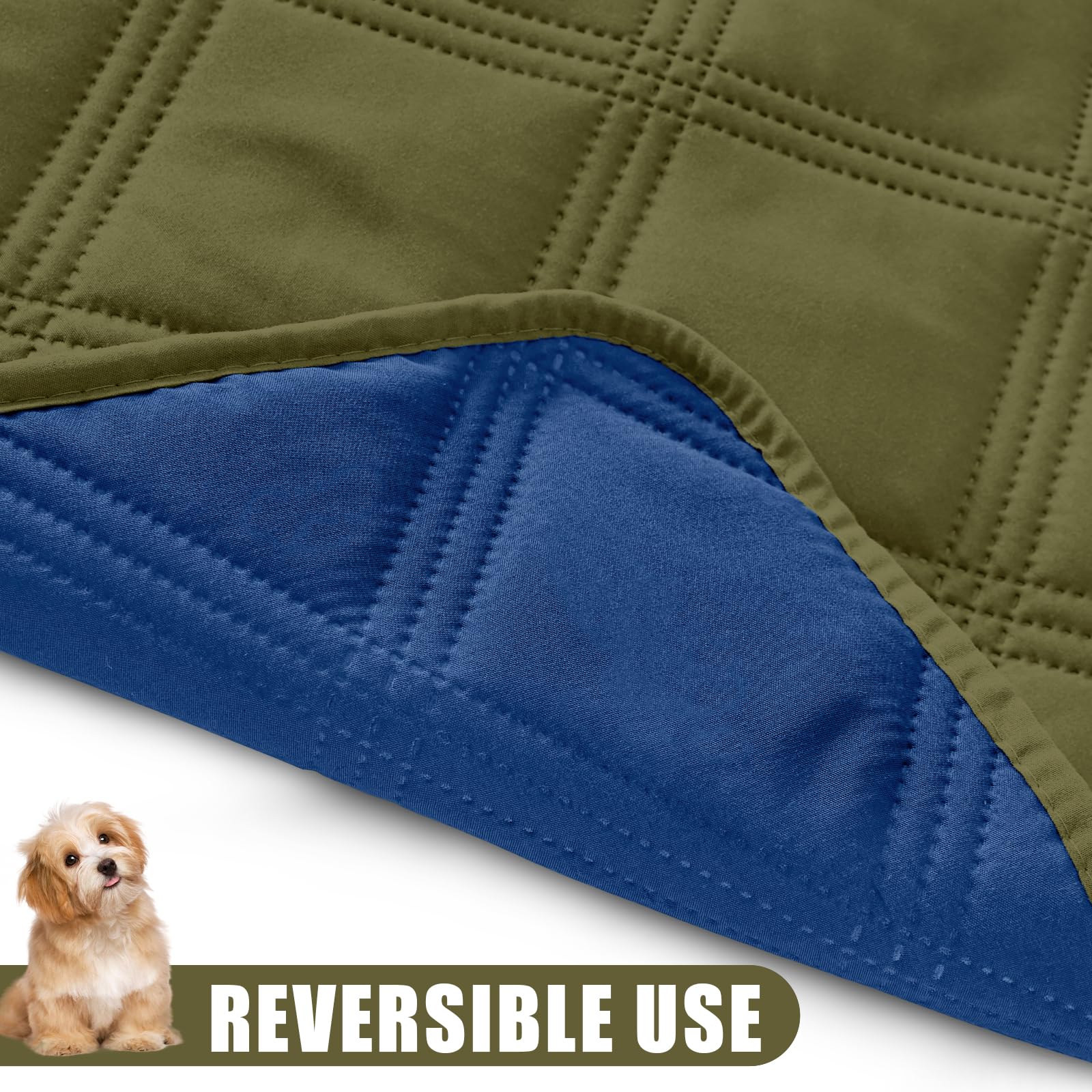 Foto 4 pulgar | Manta Impermeable Para Perros Smiry, 40 X 50 Cm, Color Verde Y Azul Marino - Venta Internacional.