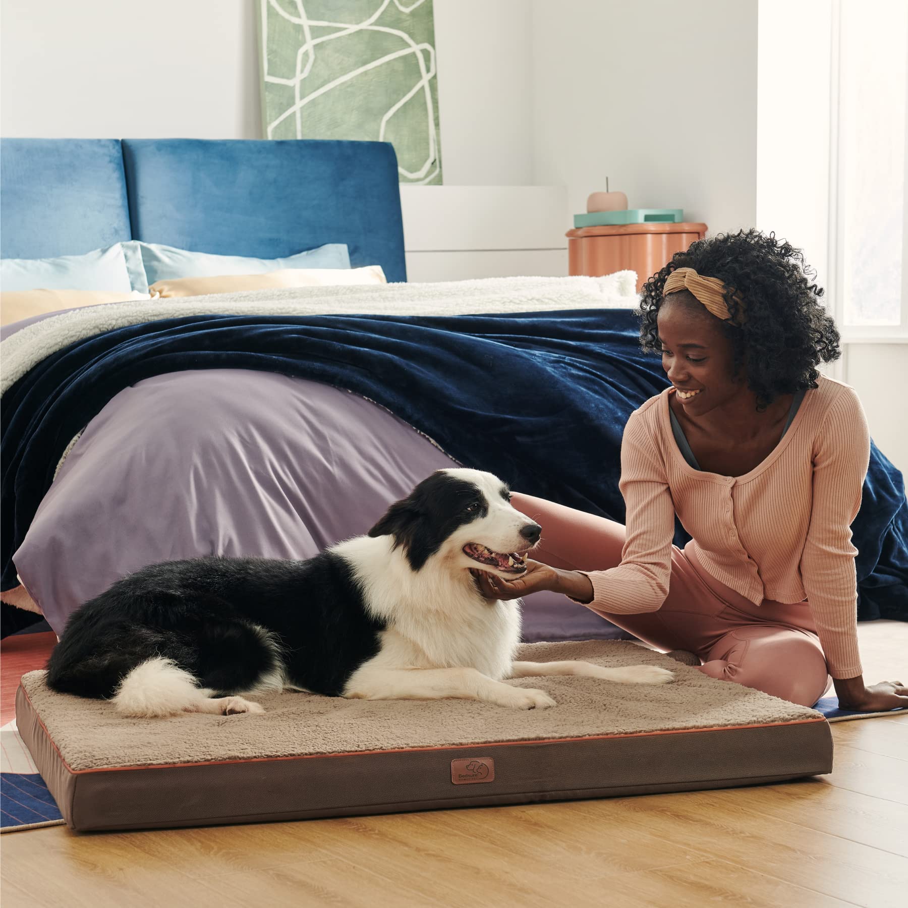 Foto 2 | Cama Ortopédica Grande Para Perros Con Funda Extraíble Y Lavable - Venta Internacional.