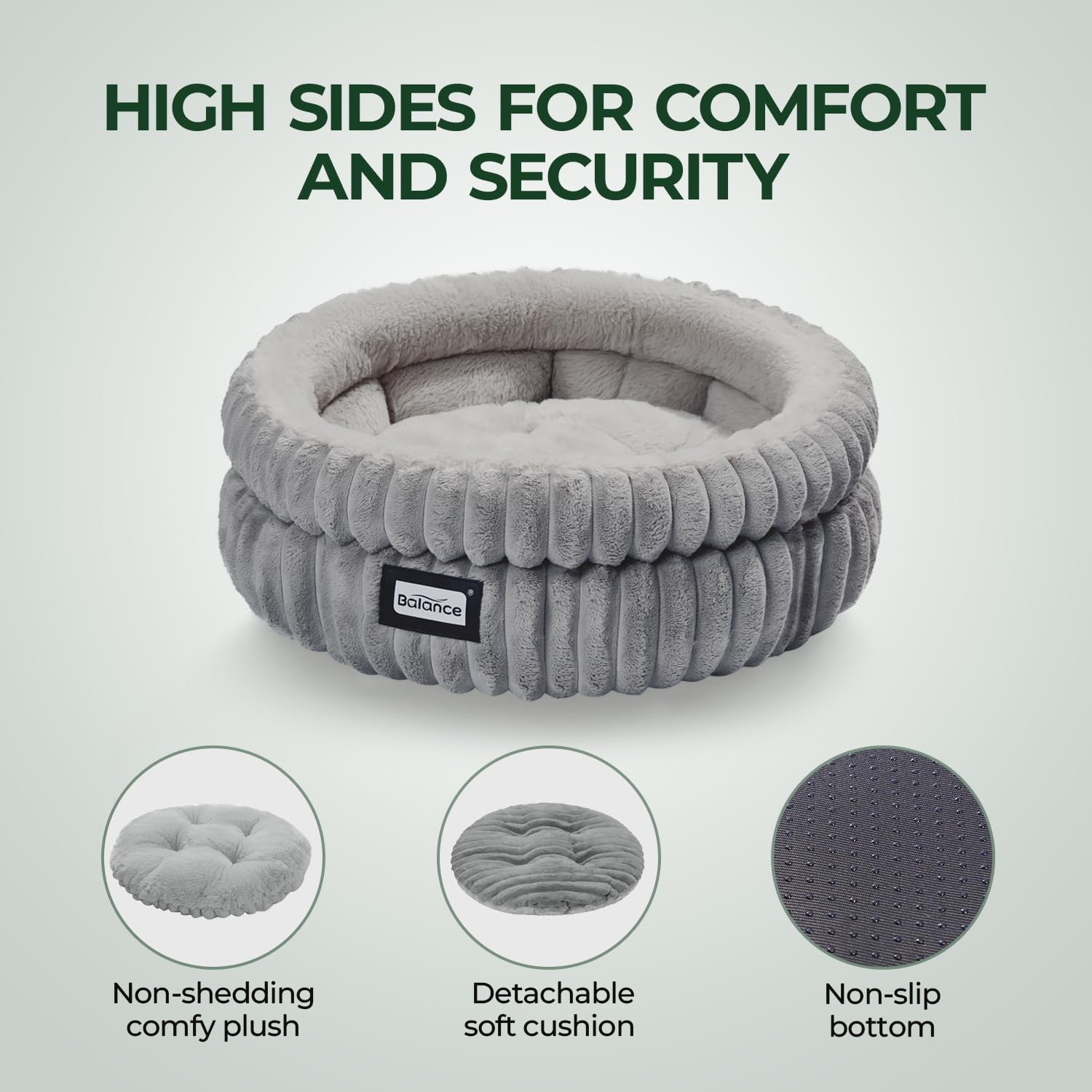 Foto 5 pulgar | Cama Para Gatos Balance, Lavable, Redonda, Supersuave, De Felpa Para Gatitos - Venta Internacional.