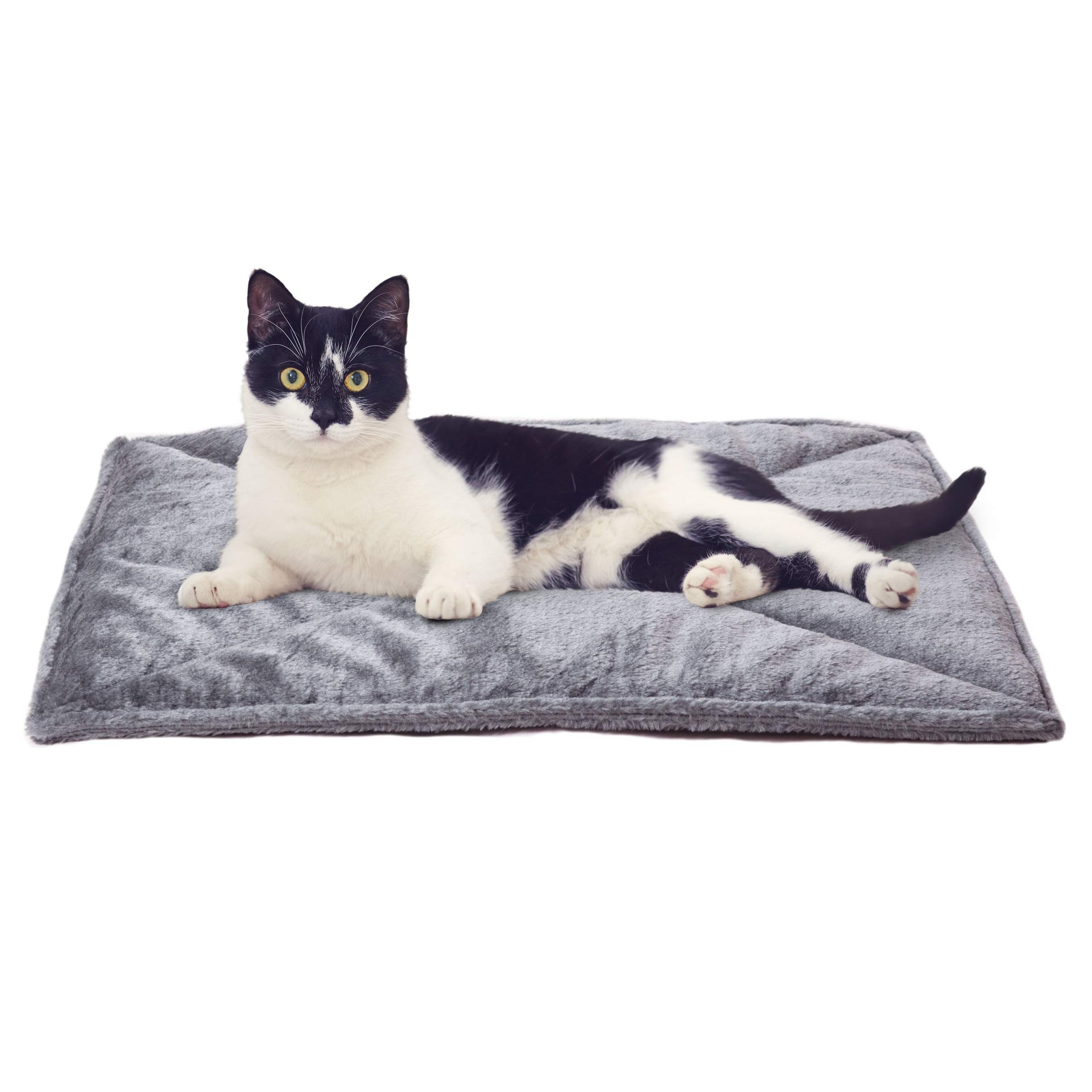 Cama Para Gatos Furhaven Thermanap, Autocalentable, Lavable, Gris, Pequeña - Venta Internacional.