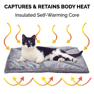 Foto 4 | Cama Para Gatos Furhaven Thermanap, Autocalentable, Lavable, Gris, Pequeña - Venta Internacional.