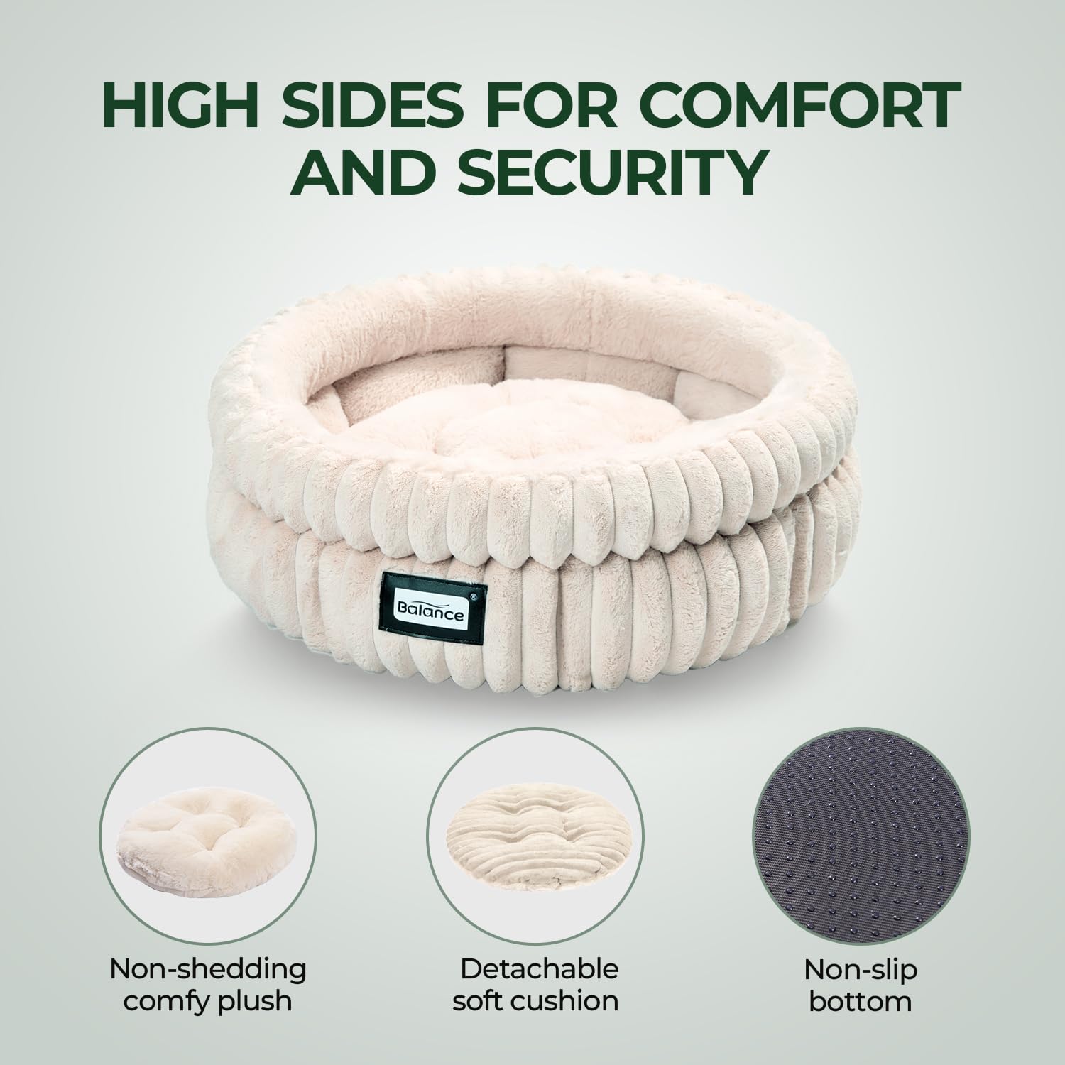 Foto 5 pulgar | Cama Para Gatos Balance, Lavable, Redonda, Supersuave, De Felpa Para Gatitos - Venta Internacional.