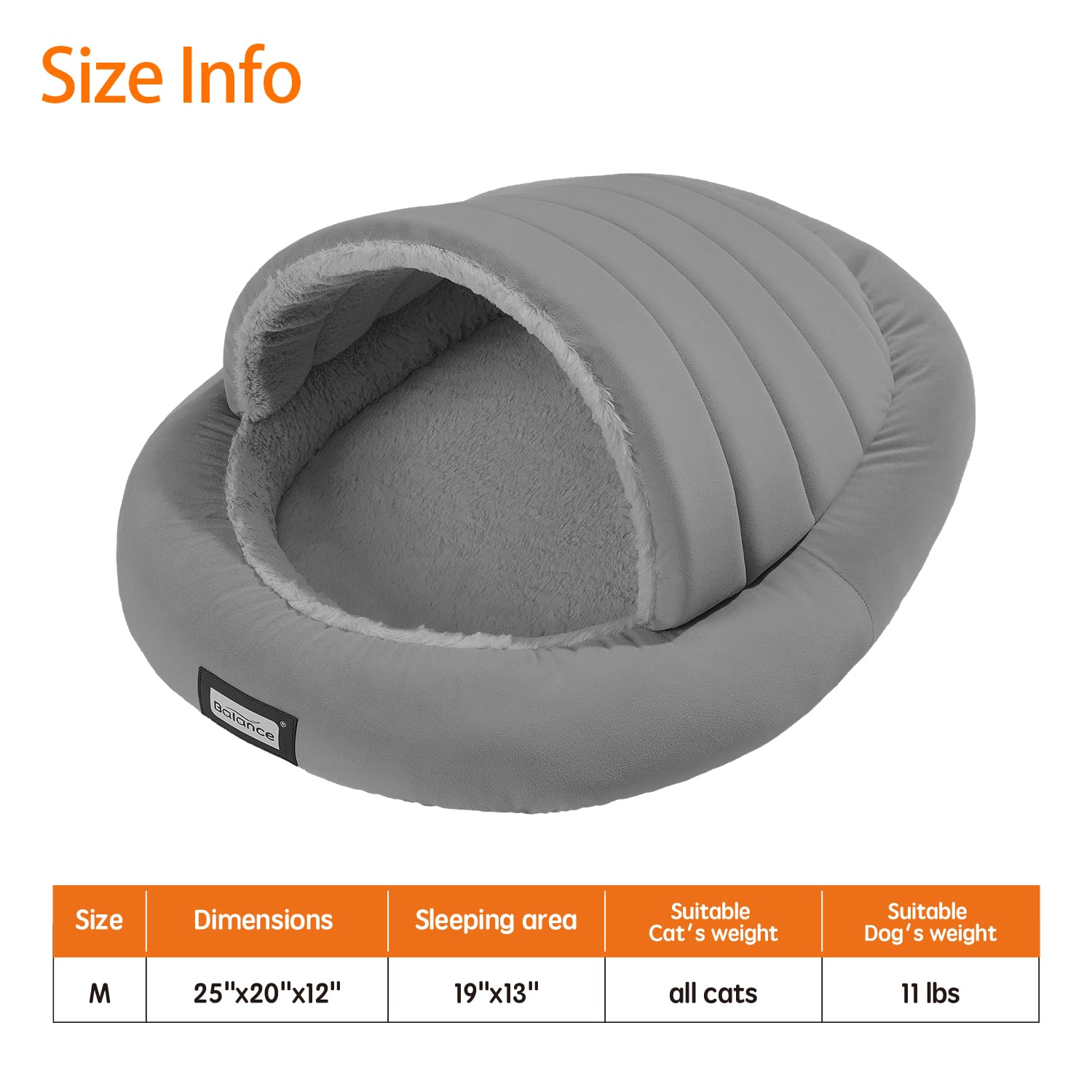 Foto 6 pulgar | Cama Para Gatos Cave Balance 2 En 1 Para Gatitos Y Perros Pequeños - Venta Internacional.