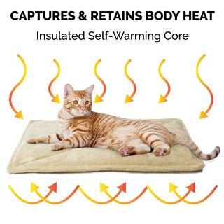 Foto 3 | Cama Para Gatos Furhaven Thermanap, Autocalentable, Lavable, Crema, Pequeña - Venta Internacional.