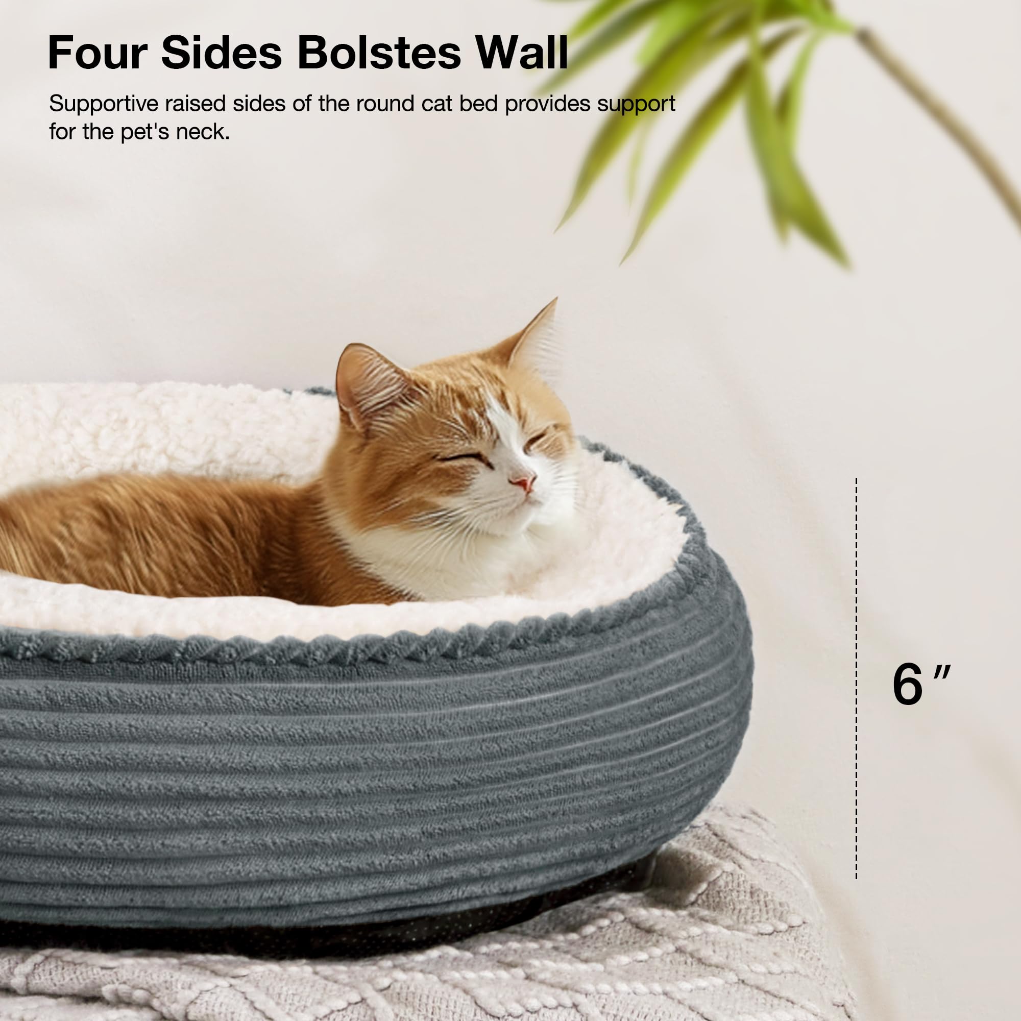 Foto 2 | Pet Bed Love's Cabin Round Donut Para Gatos O Perros Pequeños - Venta Internacional.