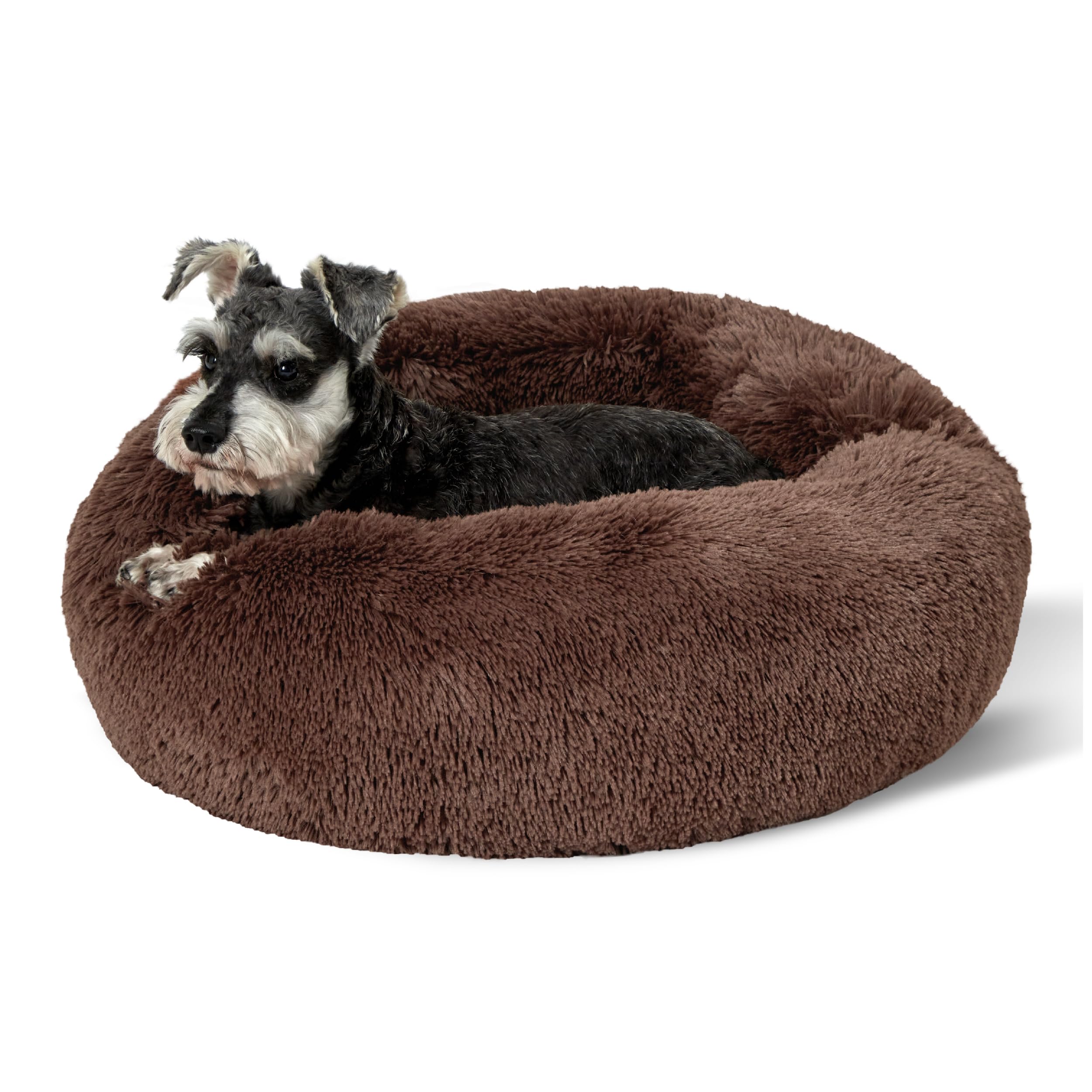 Foto 1 | Cama Calmante Para Mascotas Para Perros Pequeños Y Medianos, Rosquilla Y Café - Venta Internacional.