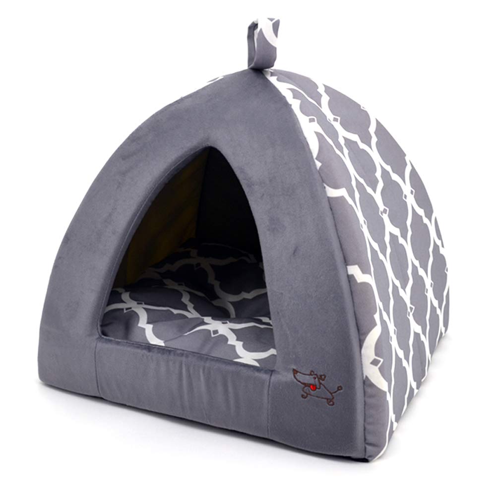 Foto 2 | Cama Blanda Pet Tent Best Pet Supplies Para Perro Y Gato, Gris, 19 X 19 Cm - Venta Internacional.