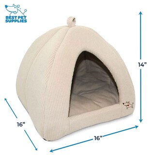 Foto 3 | Cama Blanda Para Perros Y Gatos Para Mascotas Best Pet Supplies, Color Beige - Venta Internacional.