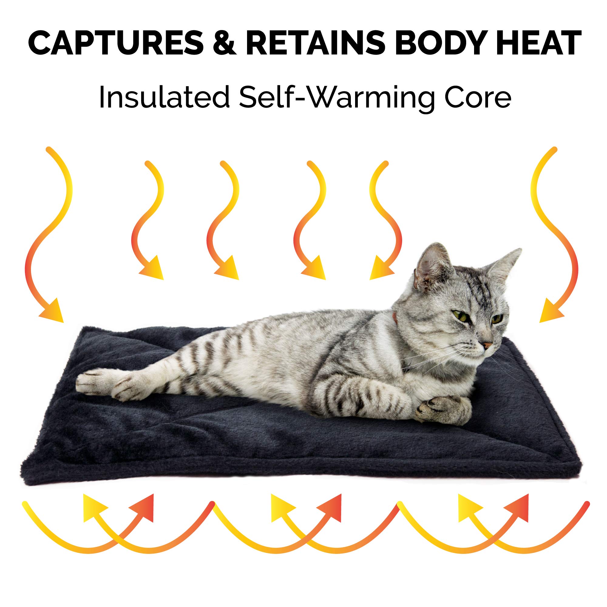 Foto 5 pulgar | Cama Para Gatos Furhaven Thermanap, Autocalentable, Lavable, Negra - Venta Internacional.
