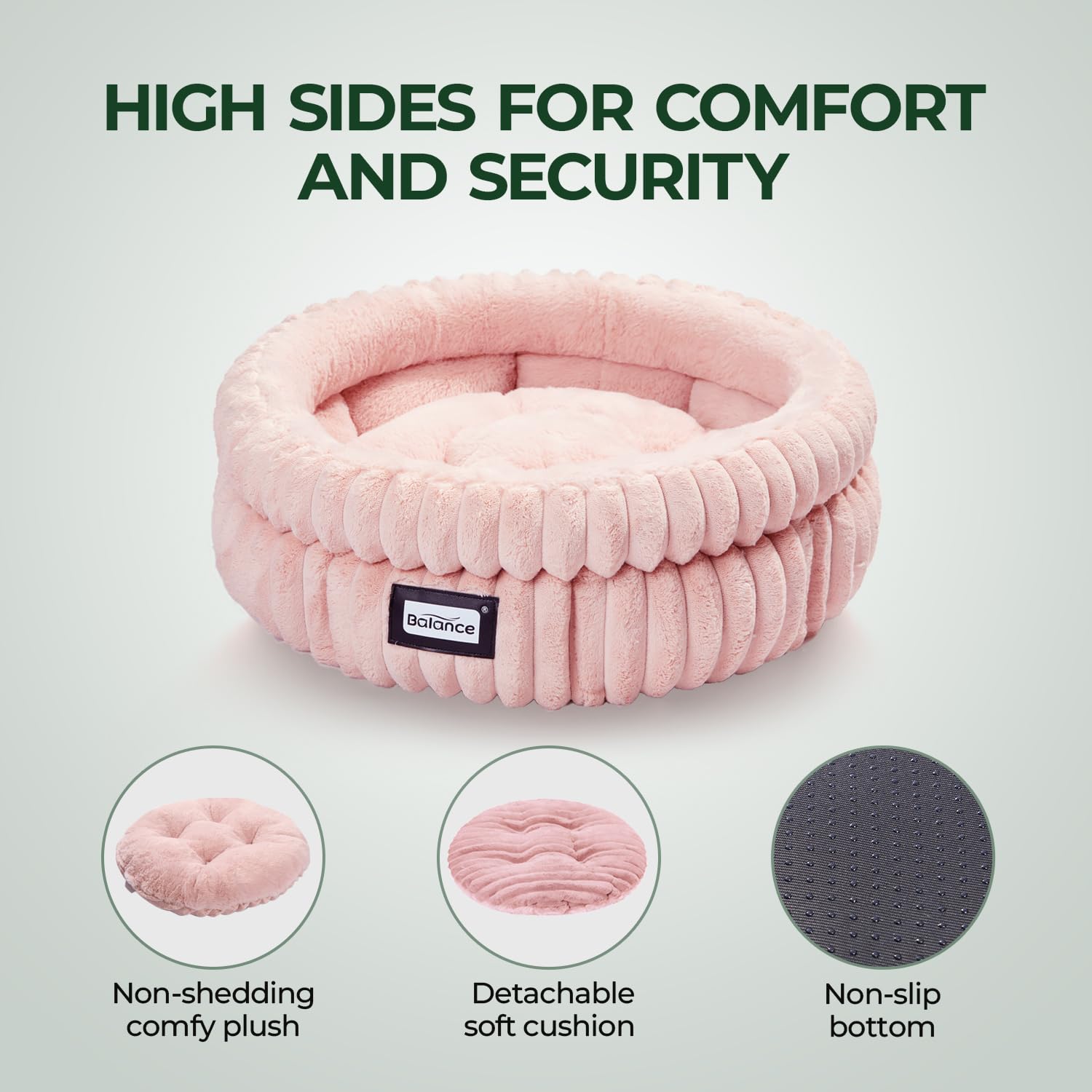 Foto 5 pulgar | Cama Para Gatos Balance, Lavable, Redonda, Supersuave, De Felpa Para Gatitos - Venta Internacional.