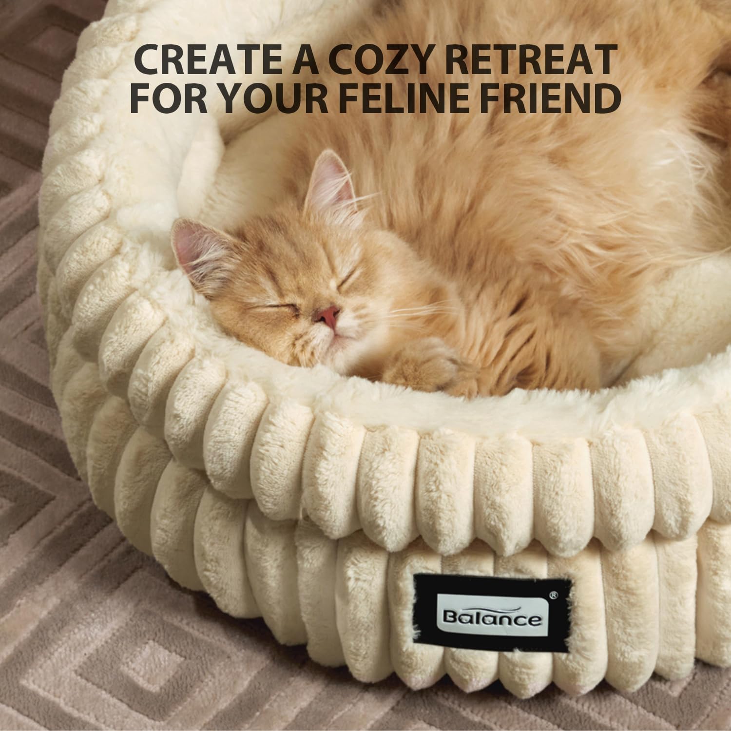 Foto 7 pulgar | Cama Para Gatos Balance, Lavable, Redonda, Supersuave, De Felpa Para Gatitos - Venta Internacional.