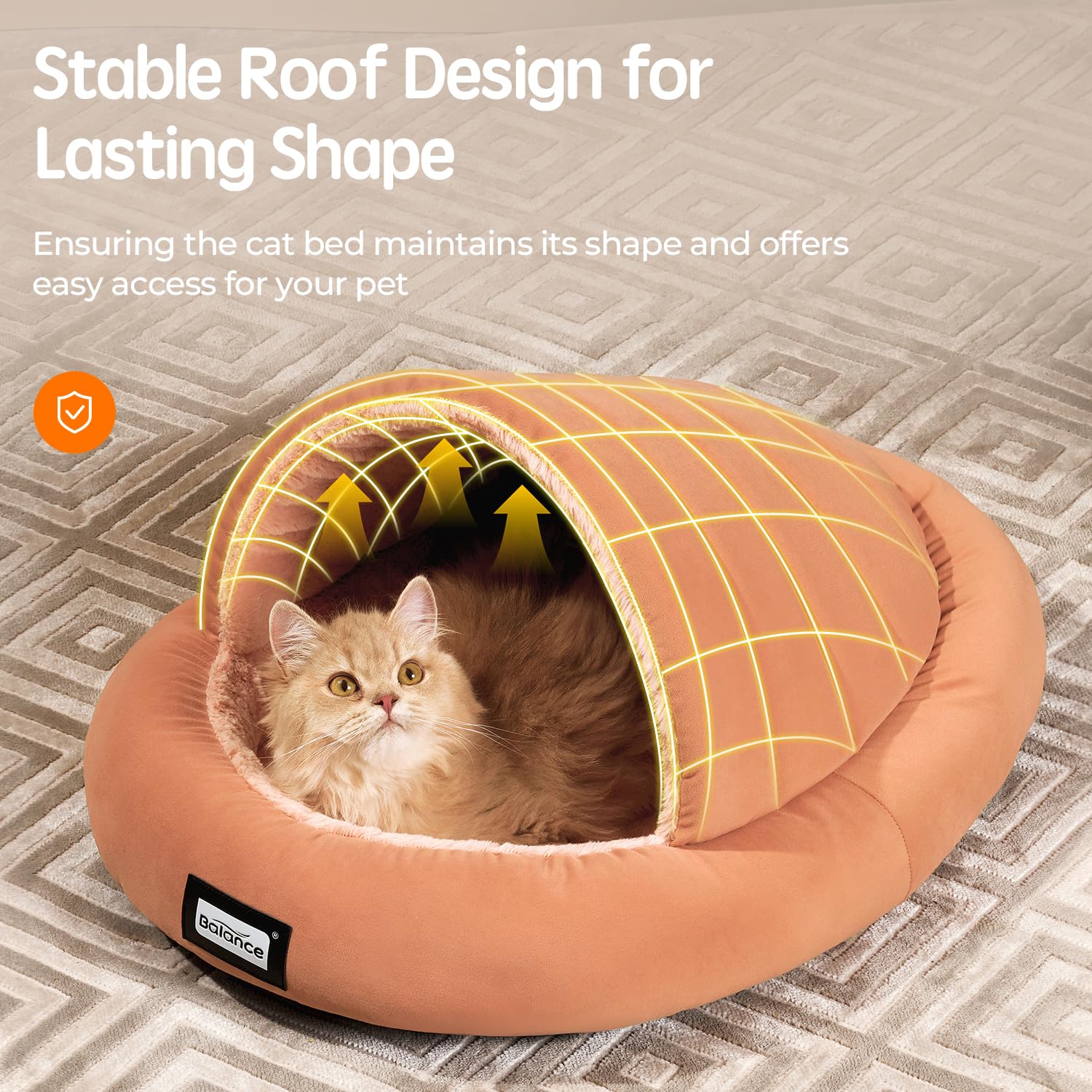 Foto 2 | Cama Para Gatos Cave Balance 2 En 1 Para Gatitos Y Perros Pequeños - Venta Internacional.