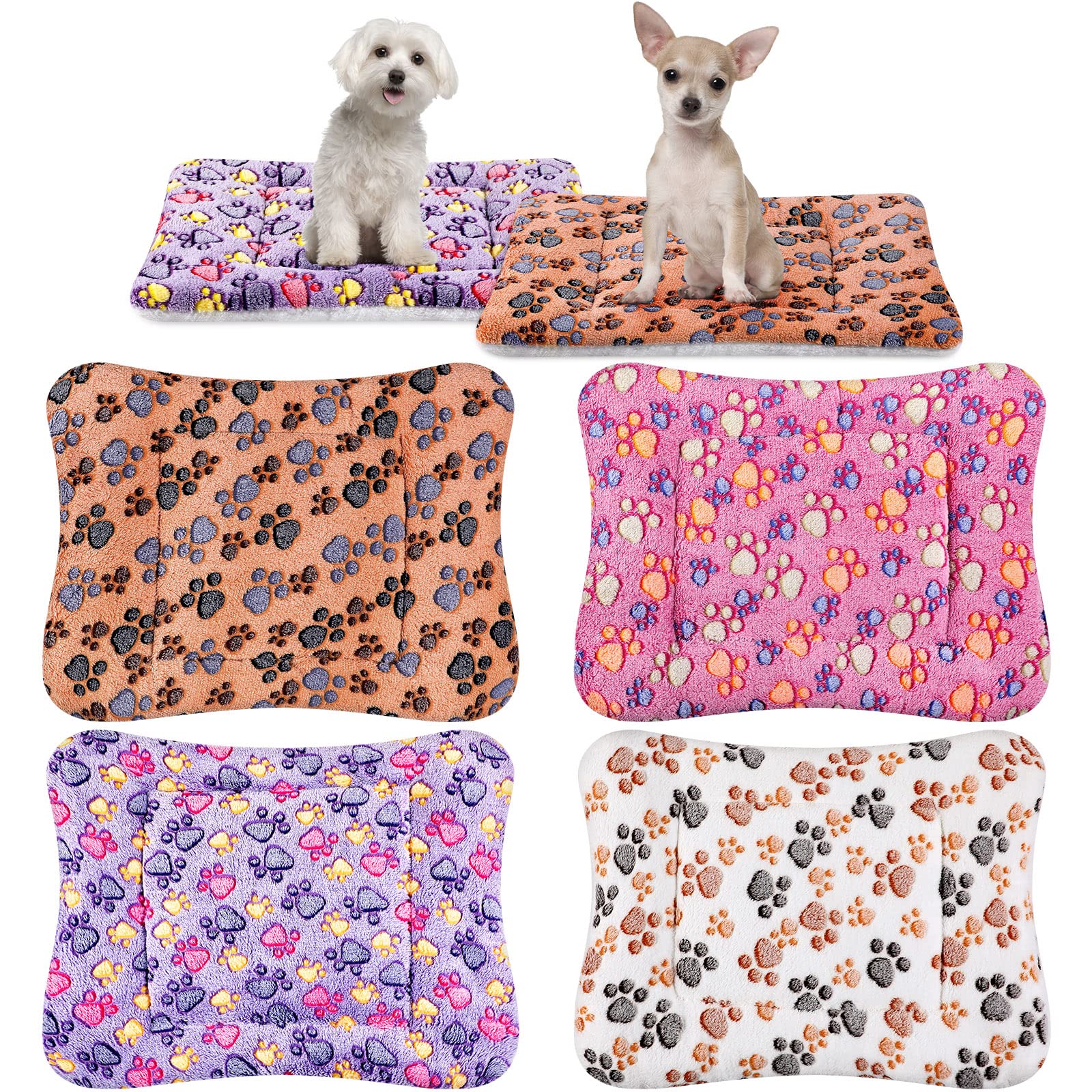 Paquete De 4 Alfombrillas Para Mascotas, Forro Polar Reversible Ultrasuave Para Animales Pequeños - Venta Internacional