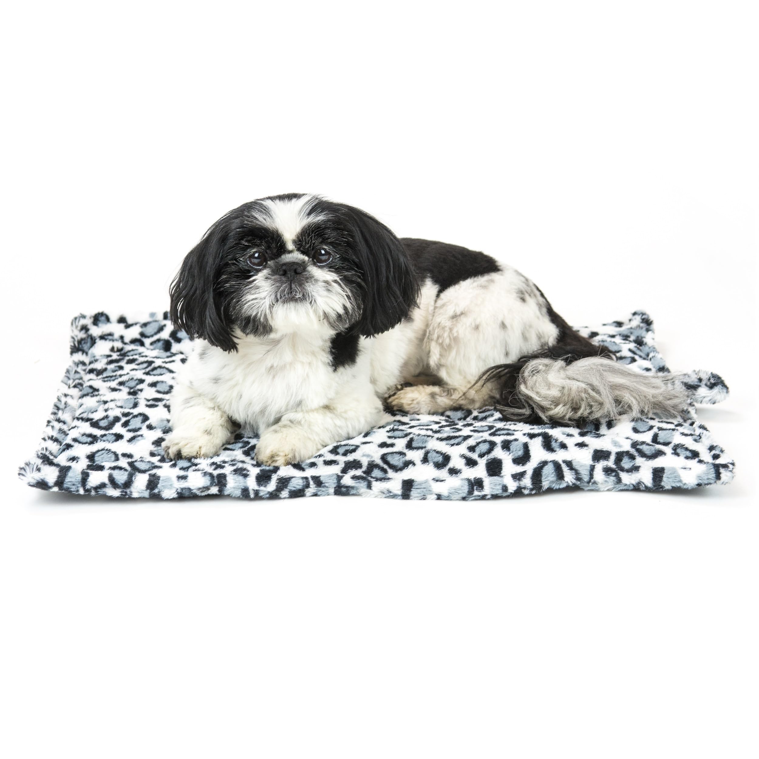 Cama Para Gatos Furhaven Thermanap, Autocalentable, Lavable, Diseño De Leopardo De Las Nieves - Venta Internacional.
