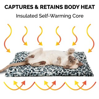 Foto 4 | Cama Para Gatos Furhaven Thermanap, Autocalentable, Lavable, Diseño De Leopardo De Las Nieves - Venta Internacional.